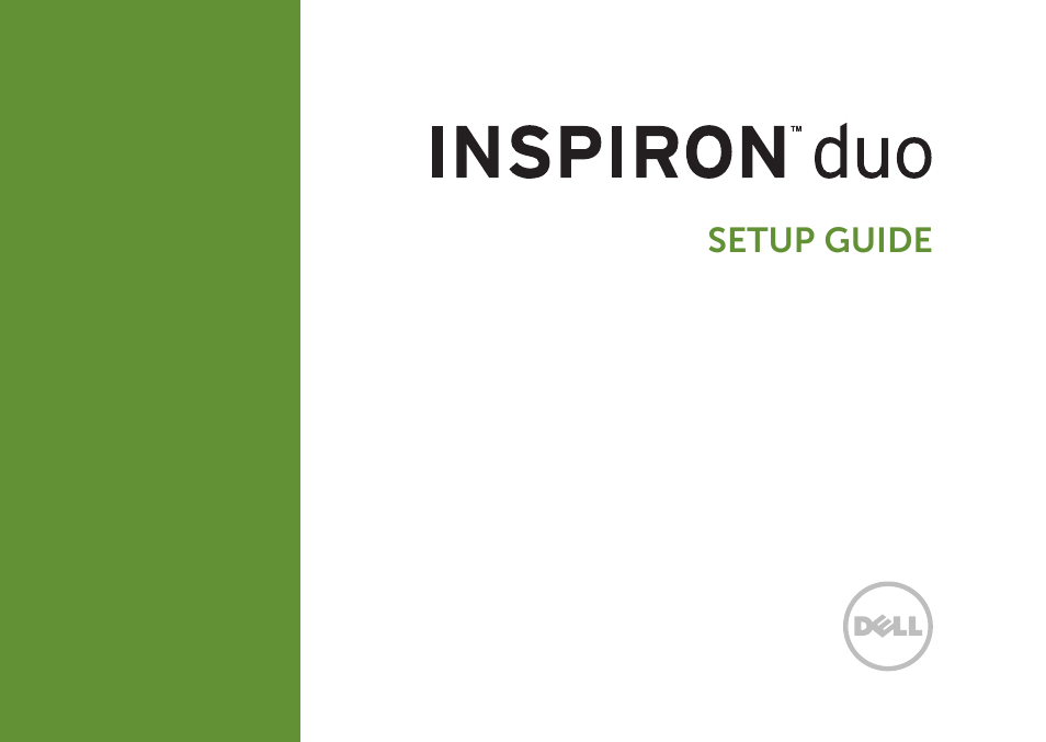 Dell Inspiron Mini Duo (1090, Late 2010) User Manual | 88 pages