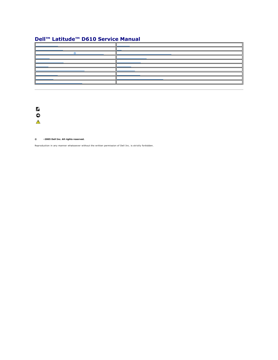 Dell Latitude D610 User Manual | 47 pages