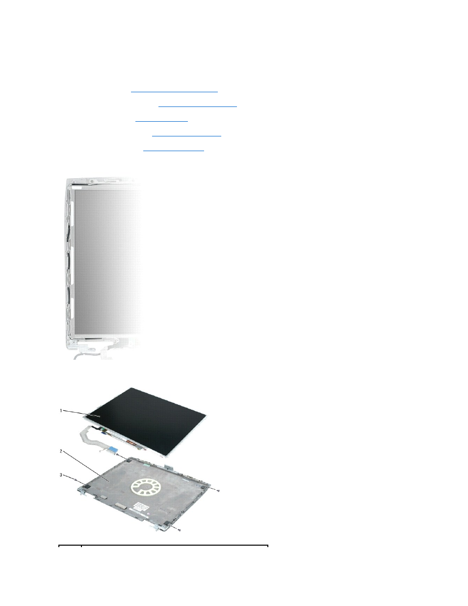 Removing the display panel | Dell Latitude D610 User Manual | Page 15 / 47