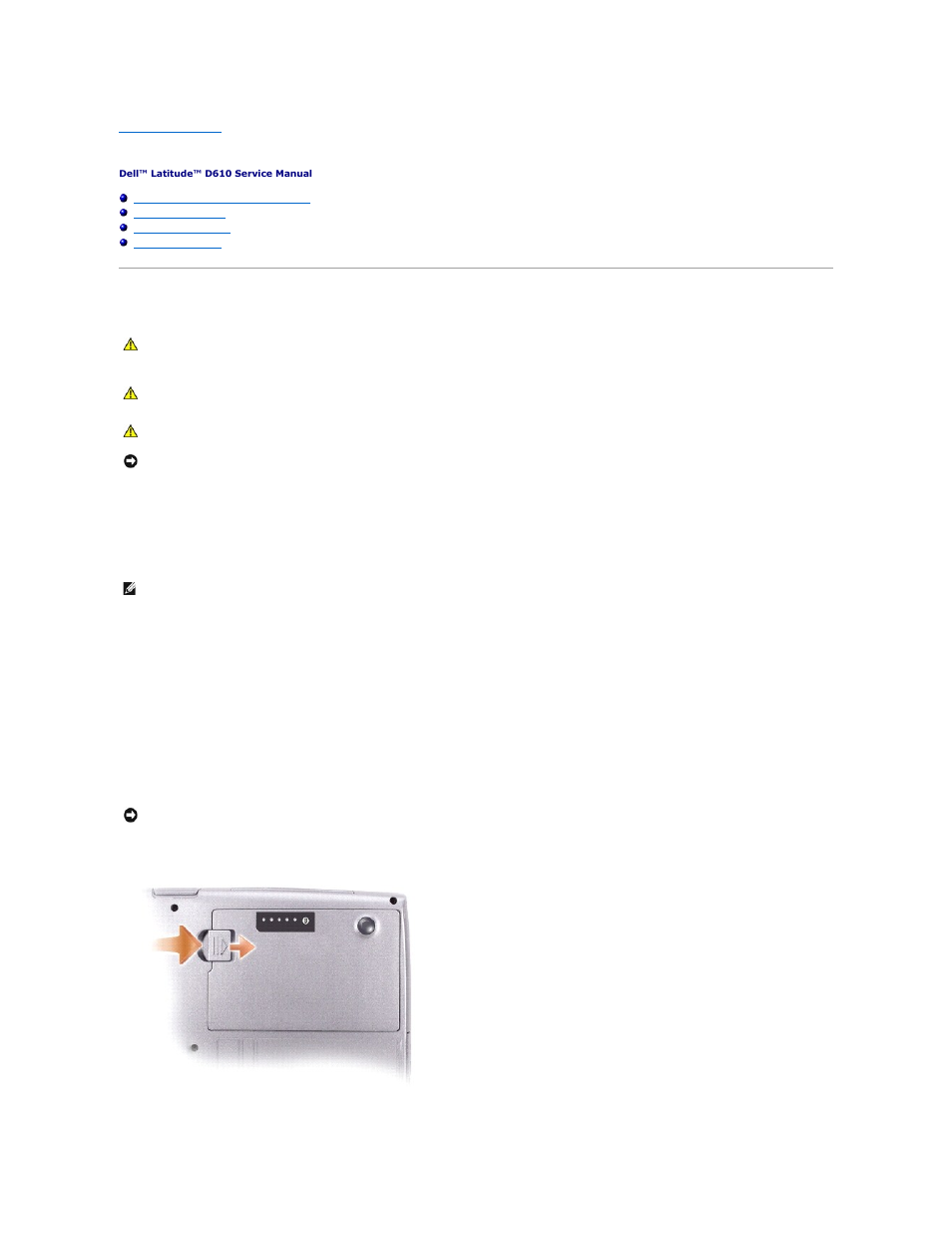 Before you begin, Preparing to work inside the computer | Dell Latitude D610 User Manual | Page 2 / 47
