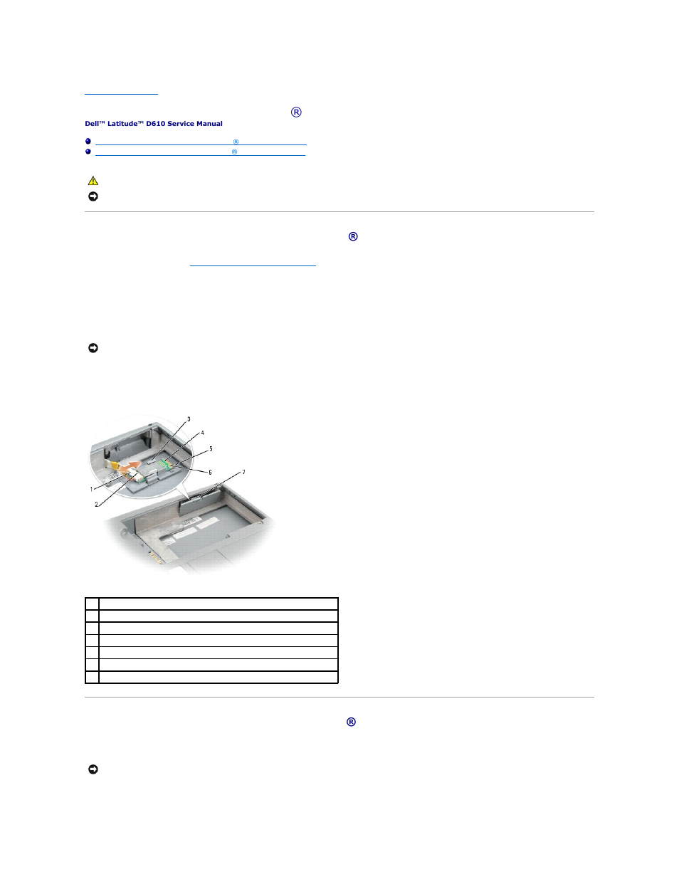 Internal card with bluetooth ® wireless technology | Dell Latitude D610 User Manual | Page 6 / 47