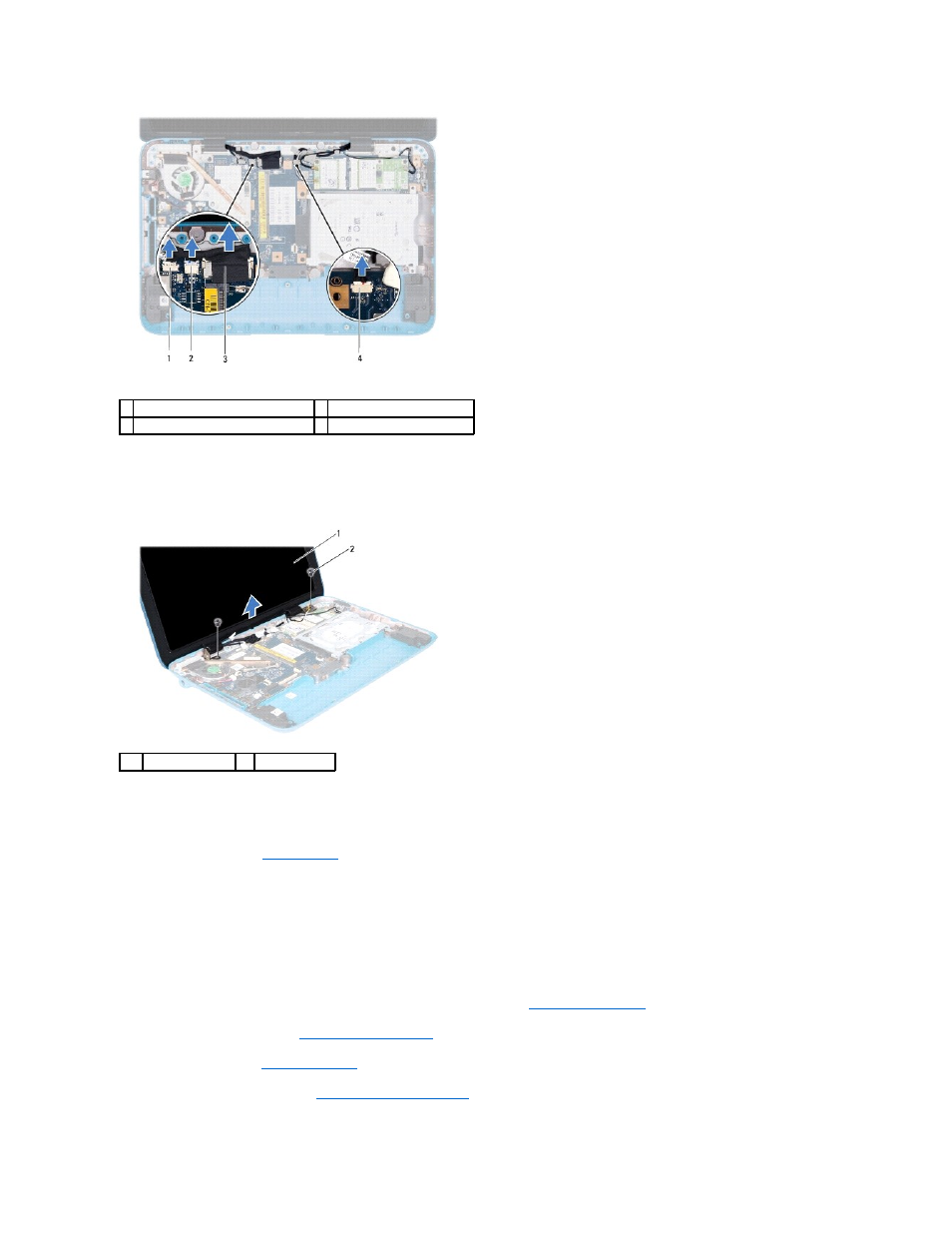 Replacing the display assembly | Dell Inspiron Mini Duo (1090, Late 2010) User Manual | Page 16 / 46