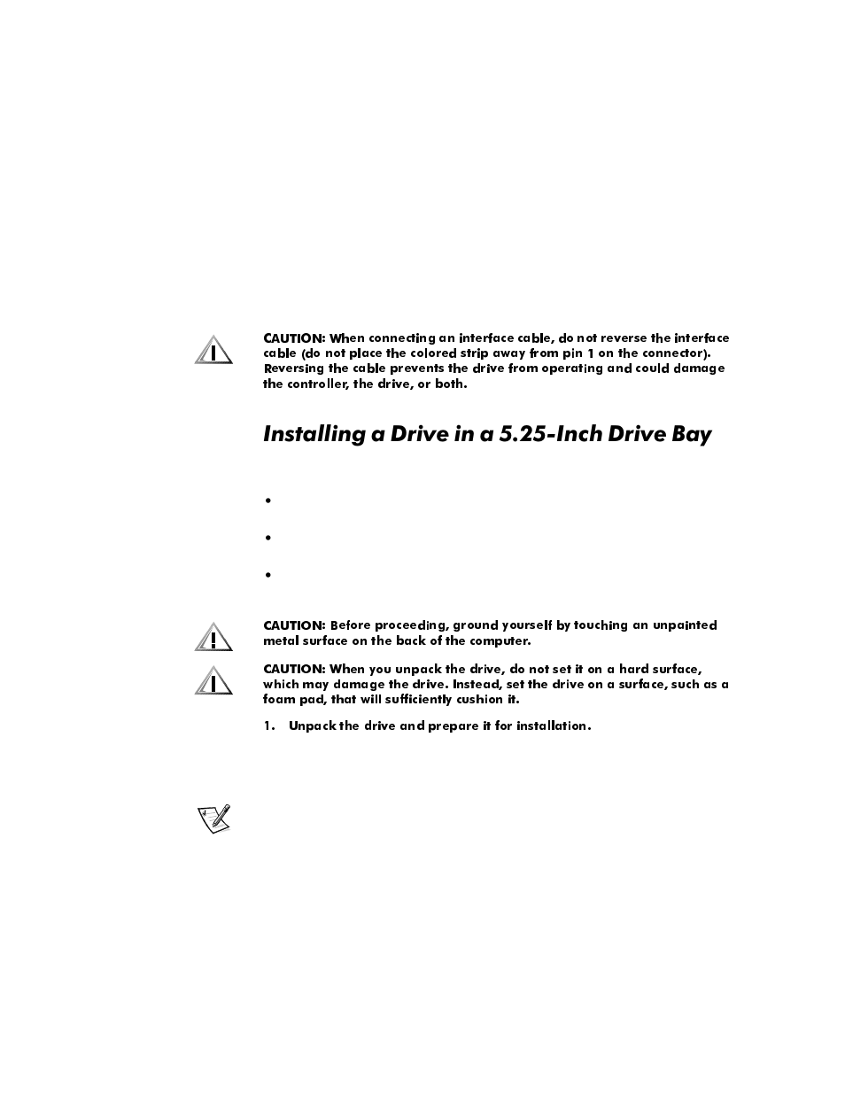 Installing a drive in a 5.25-inch drive bay, Installing a drive in a 5.25-inch drive bay -5, Qvwdoolqjd'ulyhlqd,qfk'ulyh%d | Dell OptiPlex E1 User Manual | Page 109 / 157