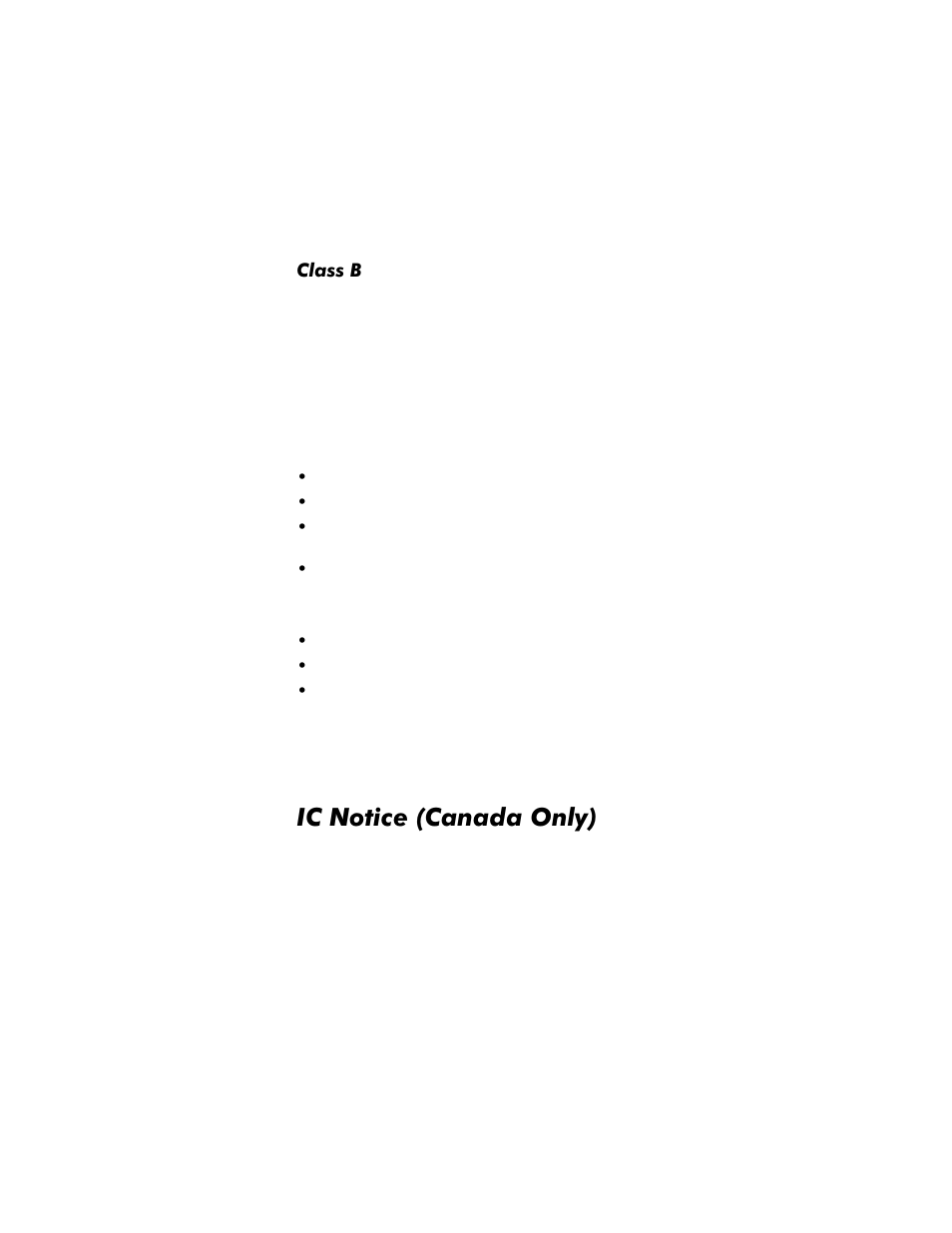 Class b, Ic notice (canada only), 1rwlfh &dqdgd2qo | Dell OptiPlex E1 User Manual | Page 139 / 157