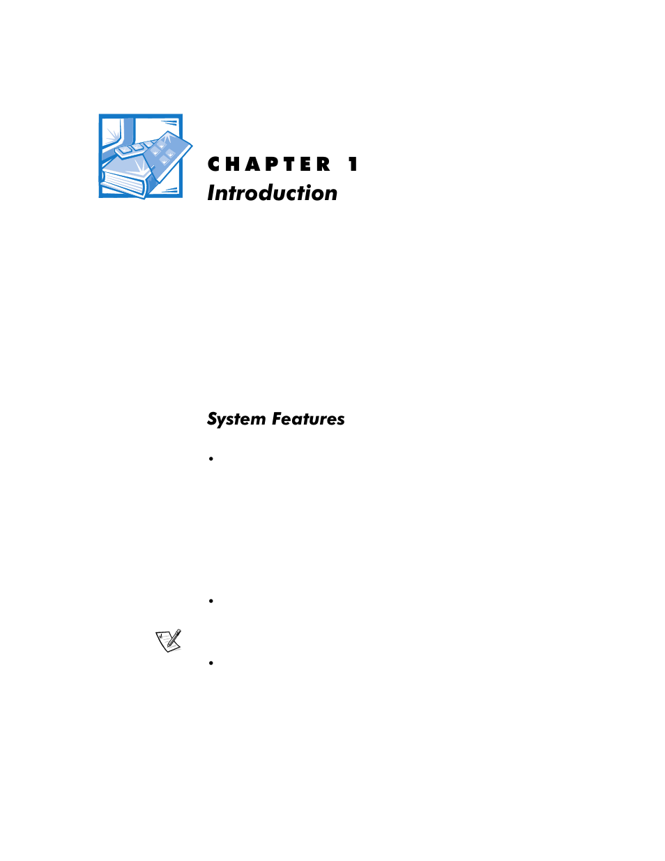 Introduction, System features, Kdswhu | Qwurgxfwlrq, System features -1, 6\vwhp)hdwxuhv | Dell OptiPlex E1 User Manual | Page 17 / 157