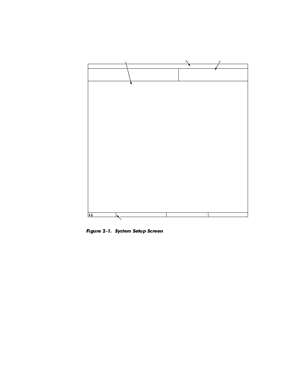 Figure 2-1, System setup screen -4 | Dell OptiPlex E1 User Manual | Page 32 / 157