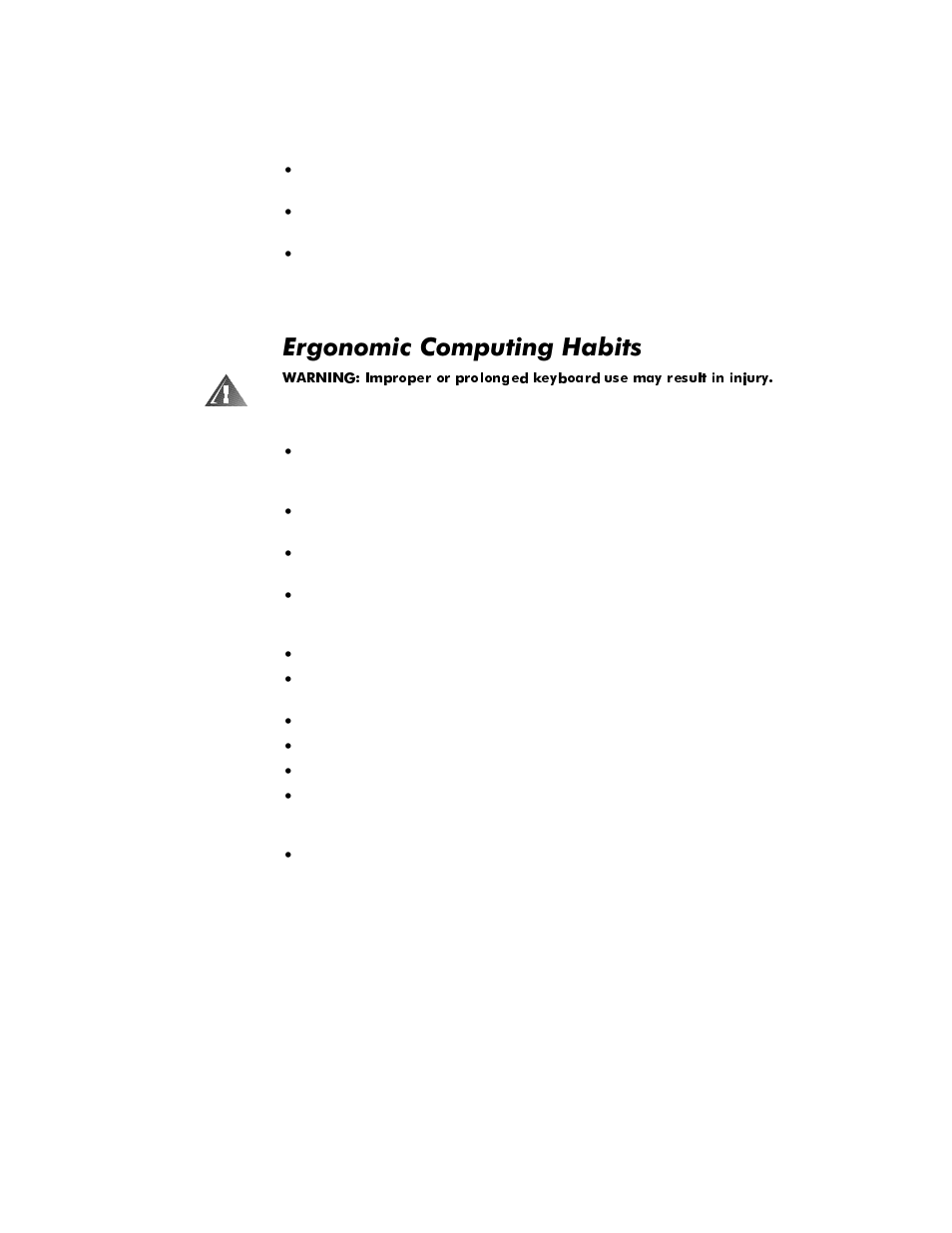 Ergonomic computing habits, Ujrqrplf&rpsxwlqj+delwv | Dell OptiPlex E1 User Manual | Page 4 / 157