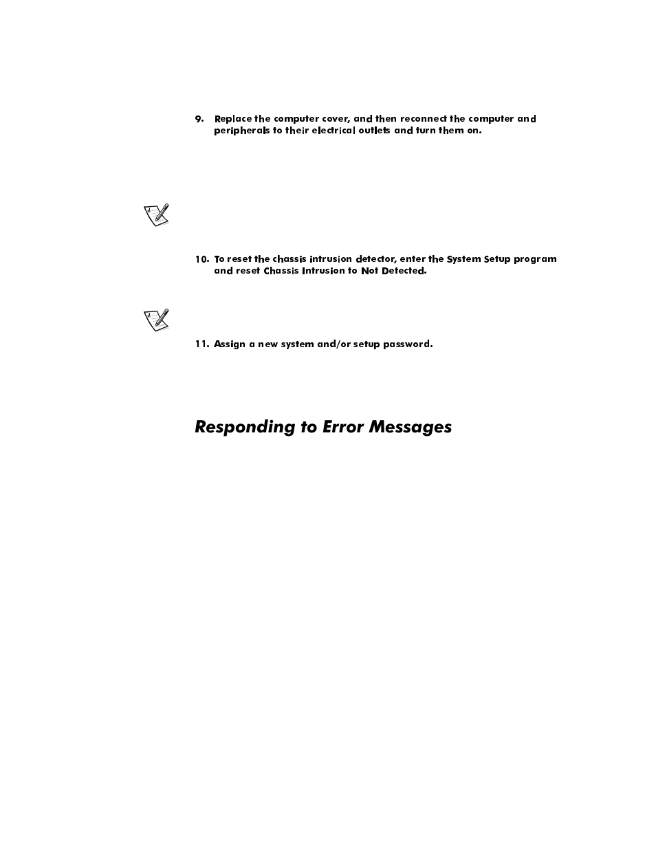 Responding to error messages, Responding to error messages -22, 5hvsrqglqjwr(uuru0hvvdjhv | Dell OptiPlex E1 User Manual | Page 50 / 157