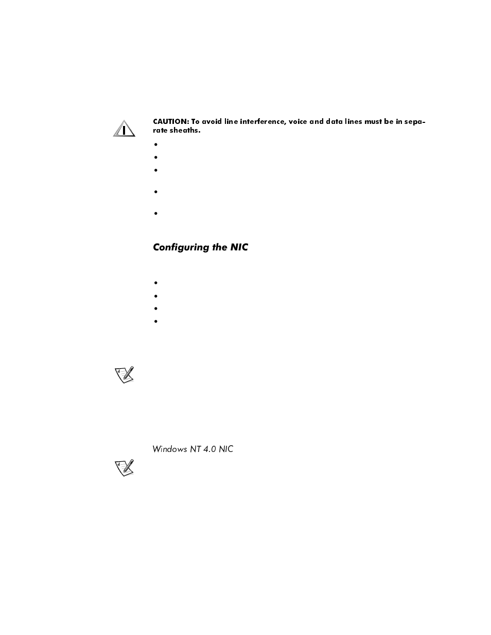 Configuring the nic, Windows nt 4.0 nic, Configuring the nic -3 | Windows nt 4.0 nic -3 | Dell OptiPlex E1 User Manual | Page 69 / 157