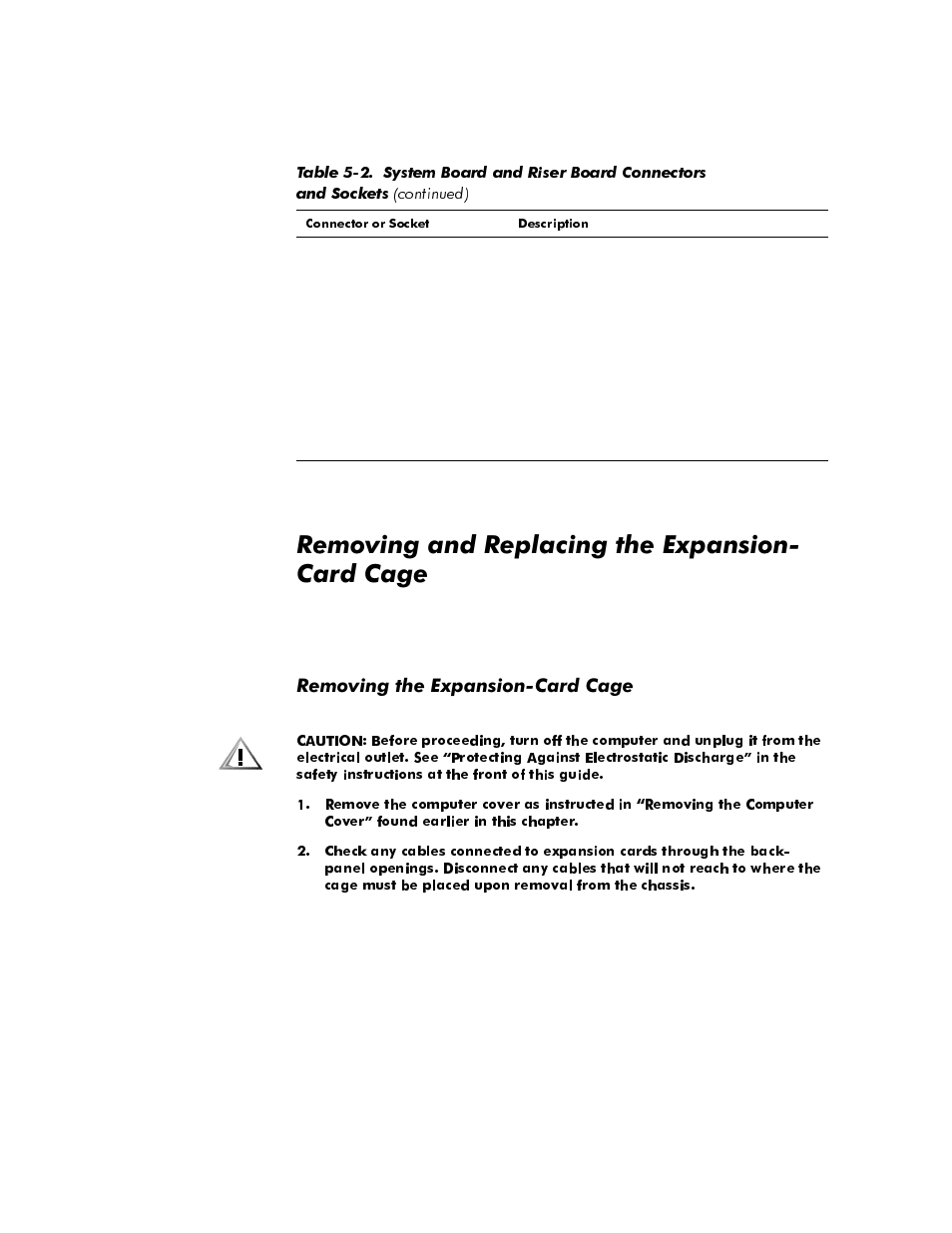 Removing and replacing the expansion- card cage, Removing the expansion-card cage, Removing and replacing the expansion-card cage -11 | Removing the expansion-card cage -11, 5hprylqjdqg5hsodflqjwkh([sdqvlrq &dug&djh, 5hprylqjwkh([sdqvlrq&dug&djh | Dell OptiPlex E1 User Manual | Page 87 / 157