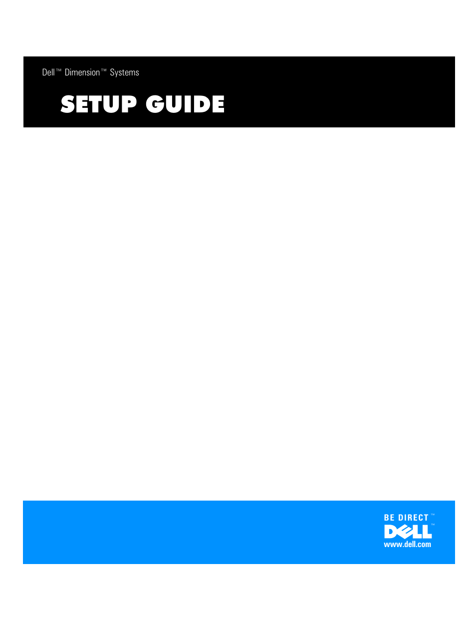 Dell Dimension XPS T___ User Manual | 12 pages