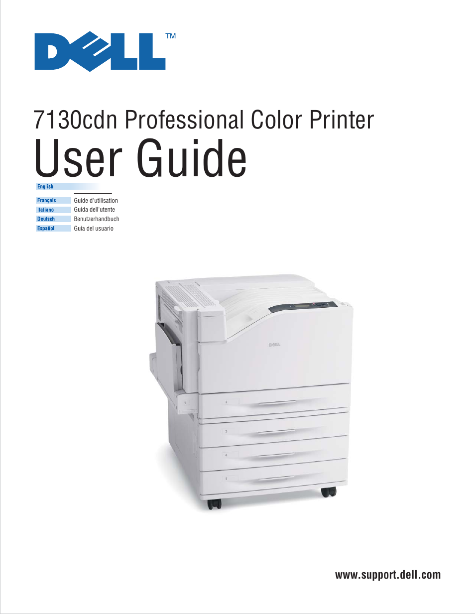 Dell 7130cdn Color Laser Printer User Manual | 144 pages