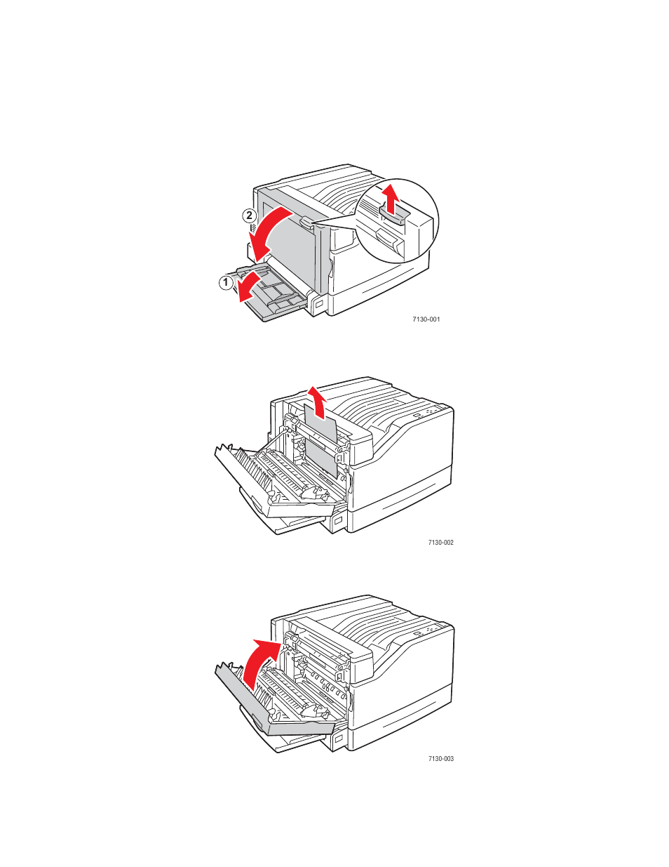 Jam at left door a | Dell 7130cdn Color Laser Printer User Manual | Page 109 / 144