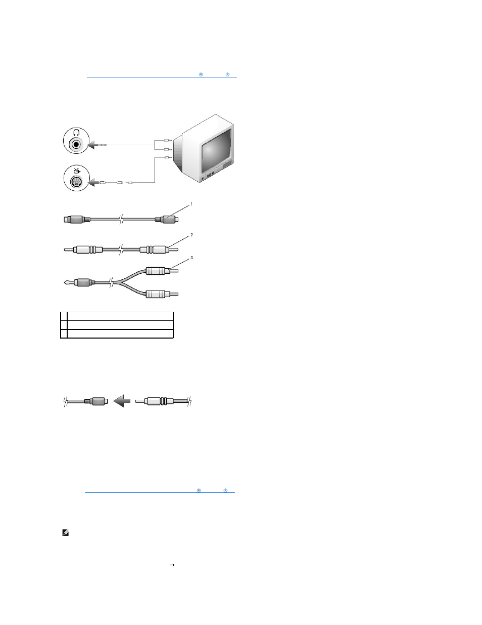 Composite video and standard audio, Setting up the cyberlink headphones | Dell Precision M20 User Manual | Page 21 / 115