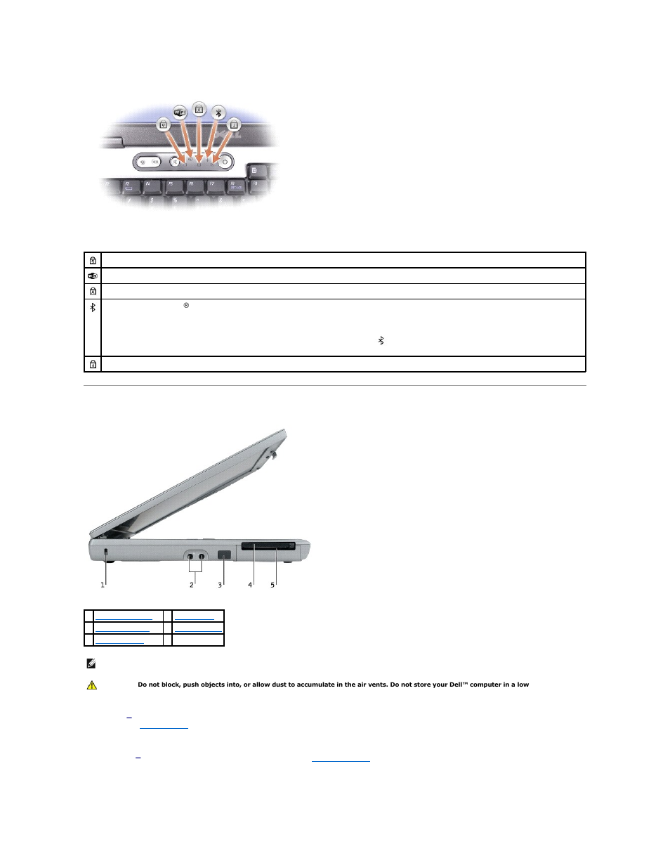 Left view | Dell Precision M20 User Manual | Page 4 / 115