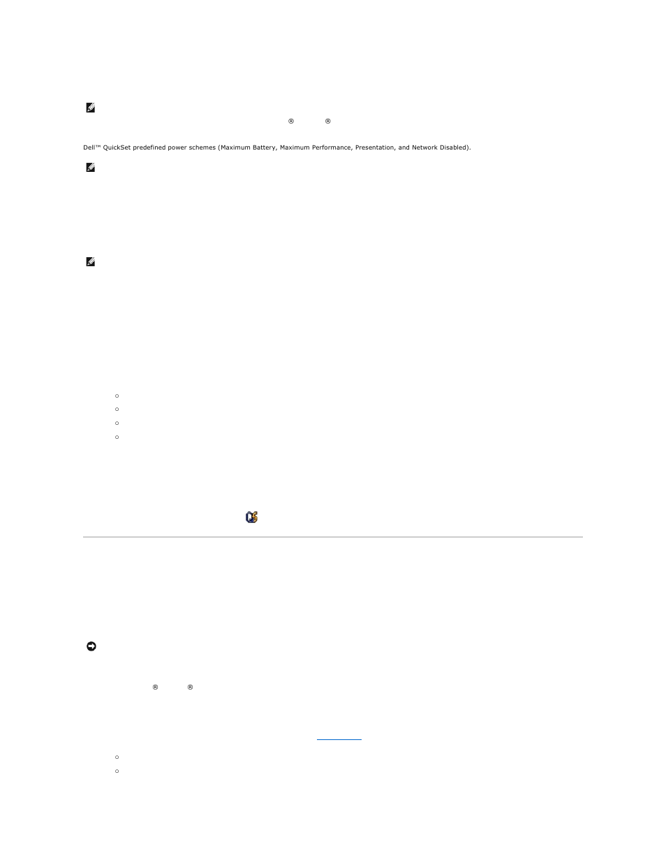 Power management modes, Place the computer in, Standby mode | Selecting a power scheme, Setting battery alarms and actions, Completing the power management wizard | Dell Precision M20 User Manual | Page 69 / 115