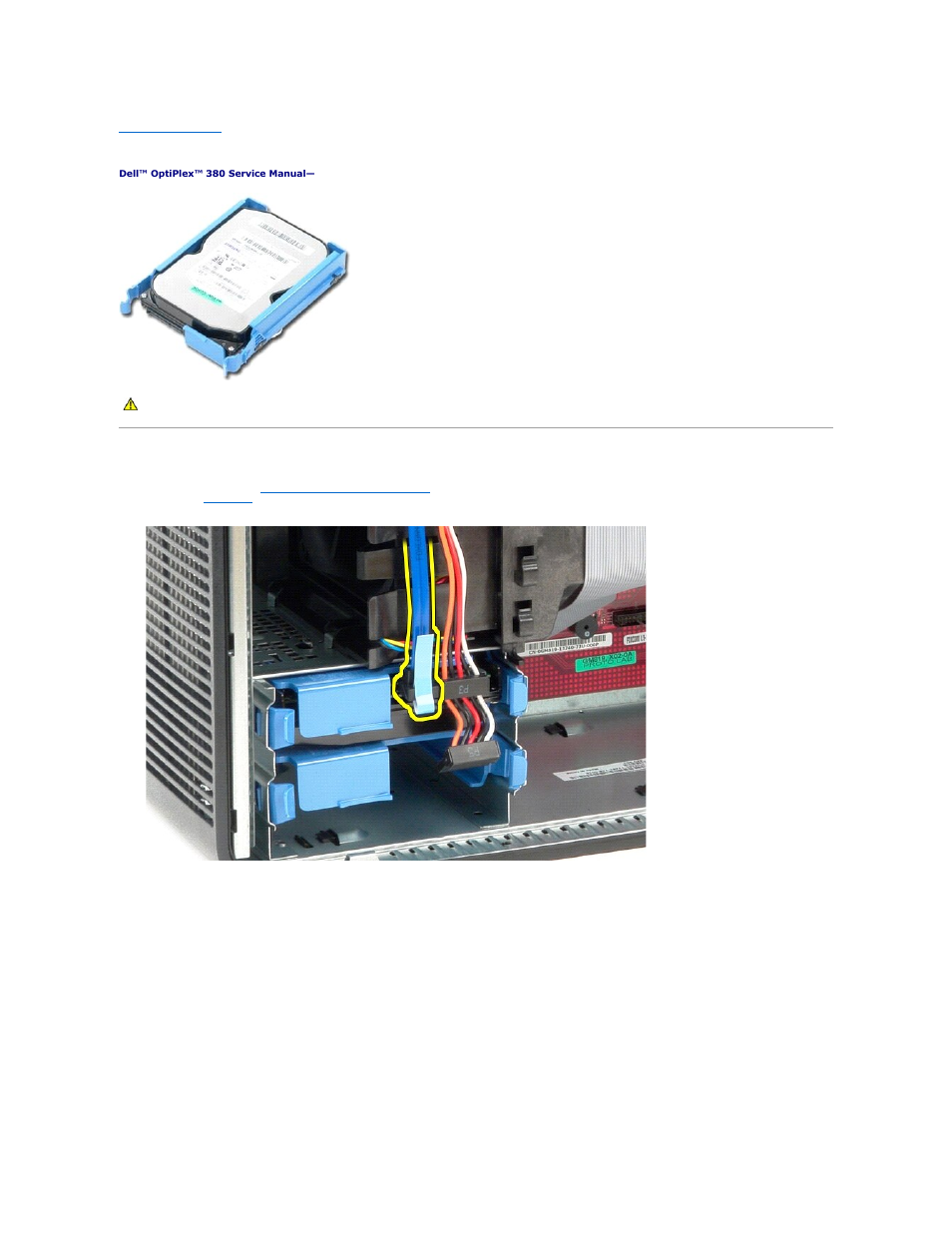 Hard drive, Removing the hard drive | Dell OptiPlex 380 (Late 2009) User Manual | Page 16 / 54