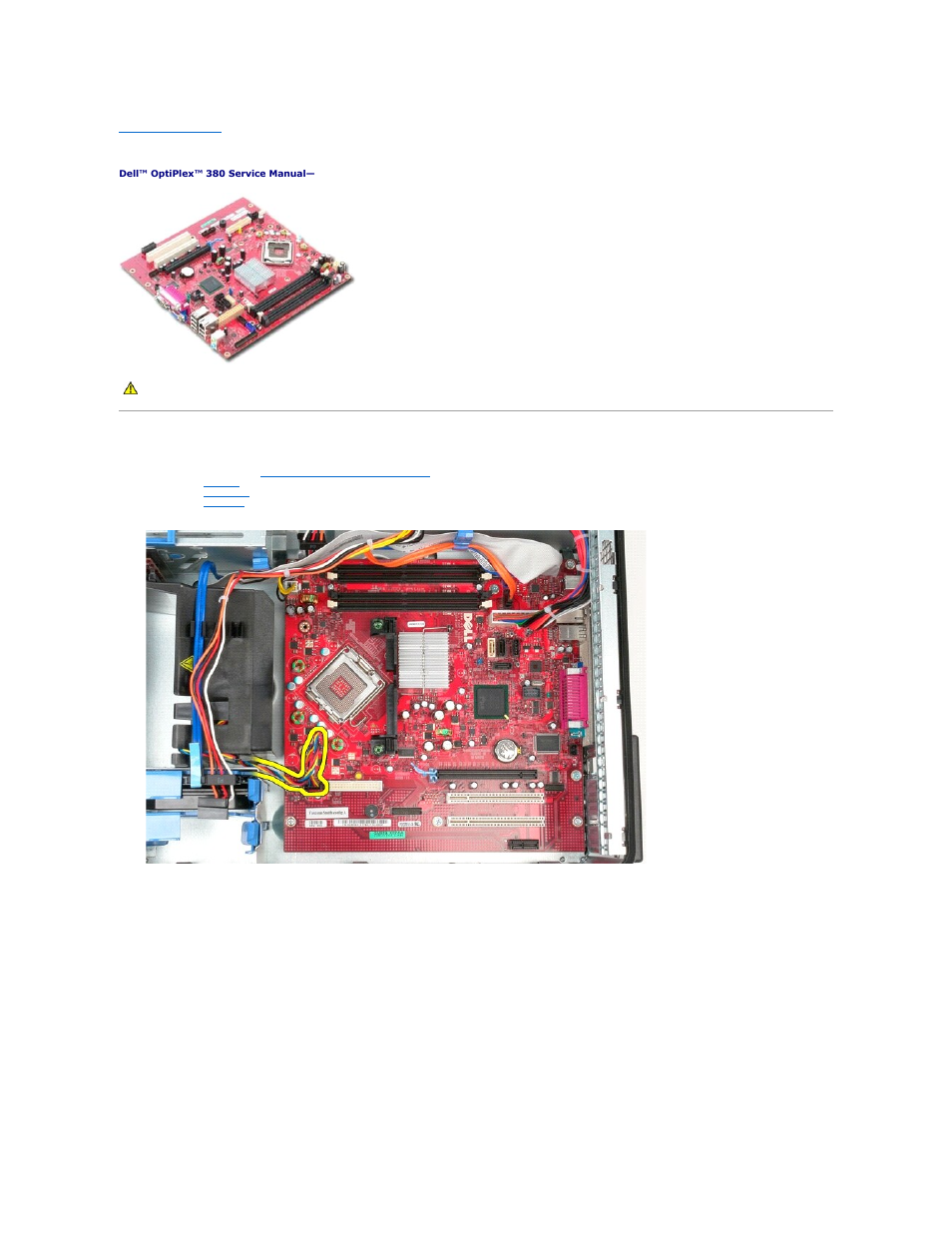 System board, Removing the system board | Dell OptiPlex 380 (Late 2009) User Manual | Page 41 / 54