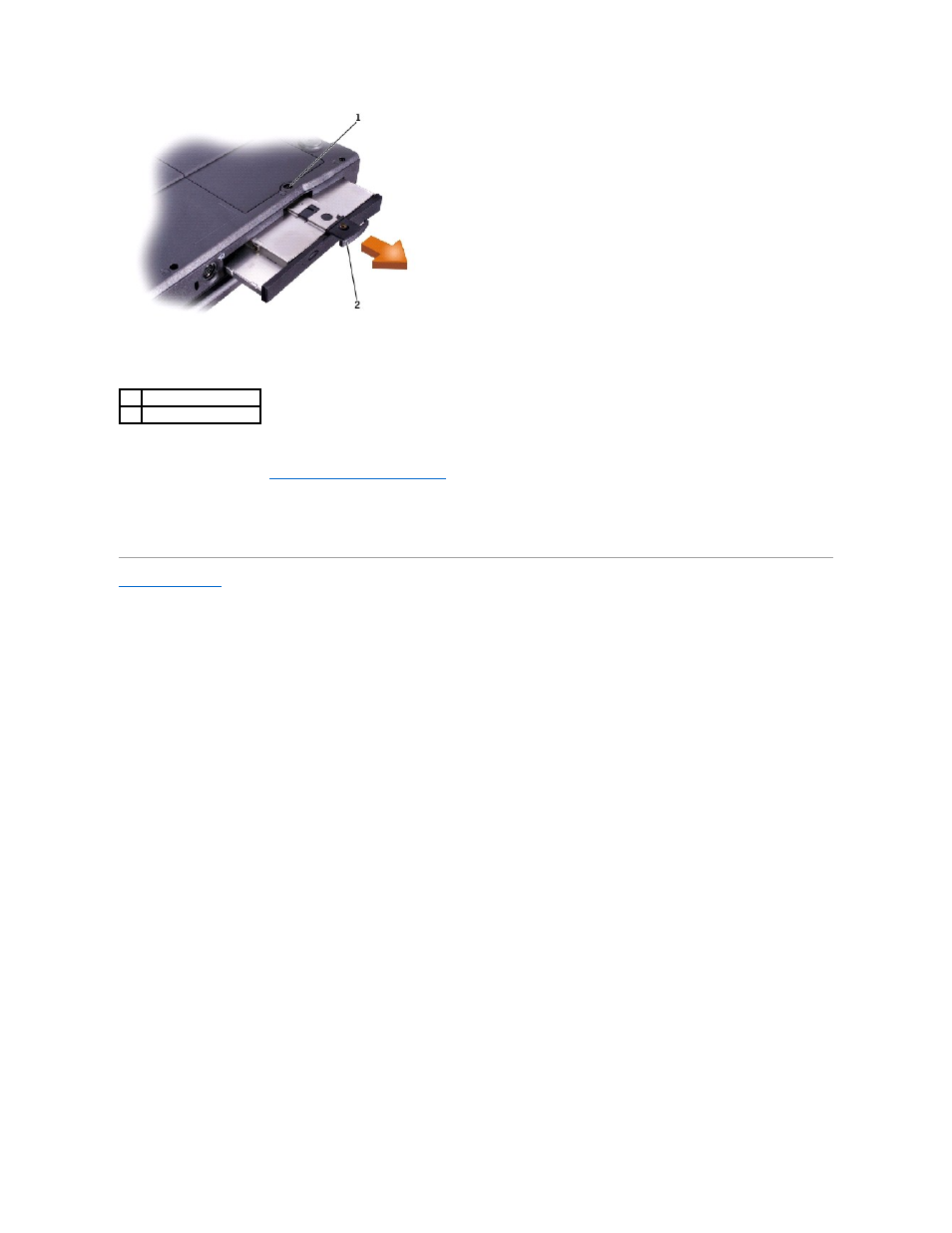 Removing the fixed optical drive | Dell Inspiron 8200 User Manual | Page 24 / 80