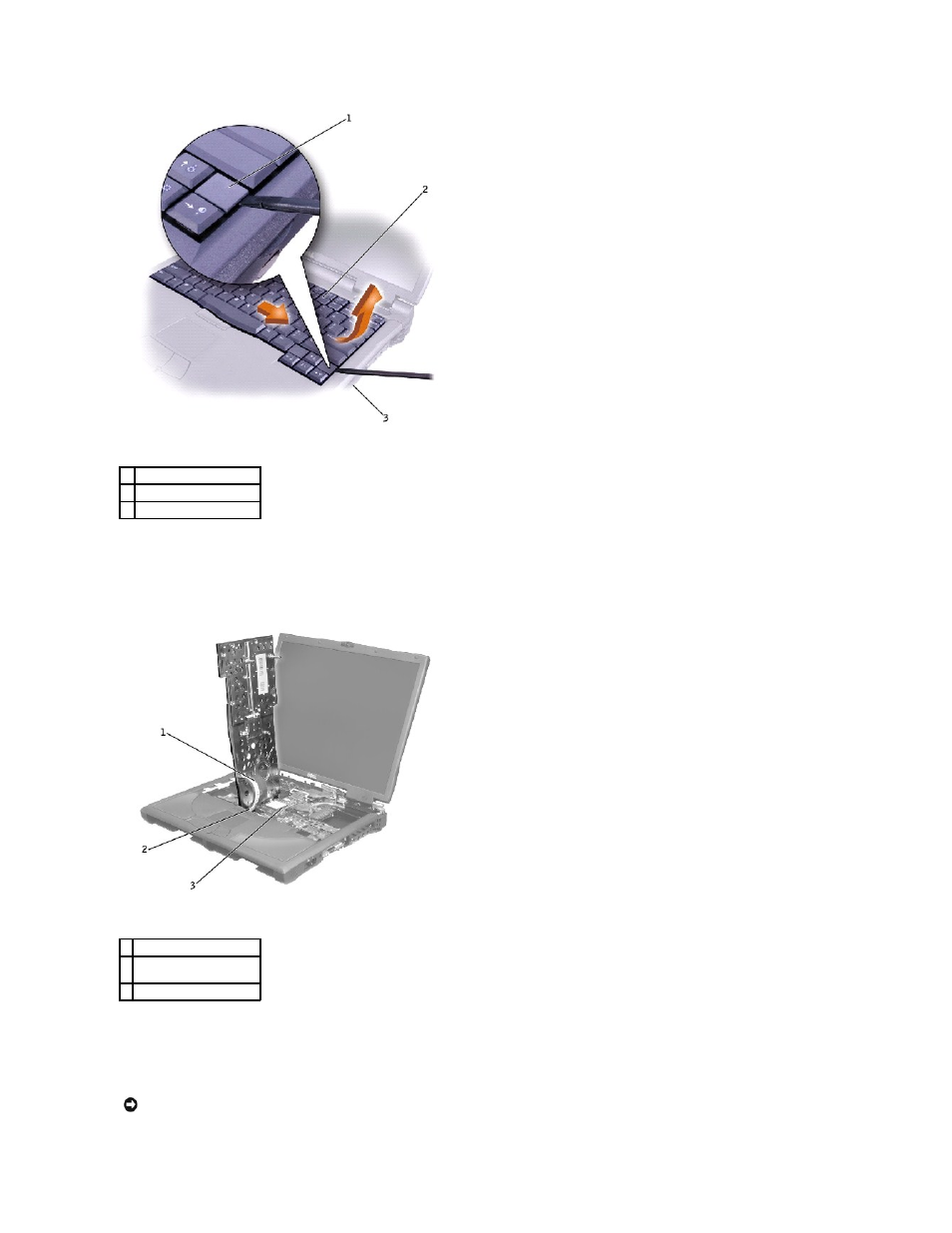 Replacing the keyboard | Dell Inspiron 8200 User Manual | Page 26 / 80