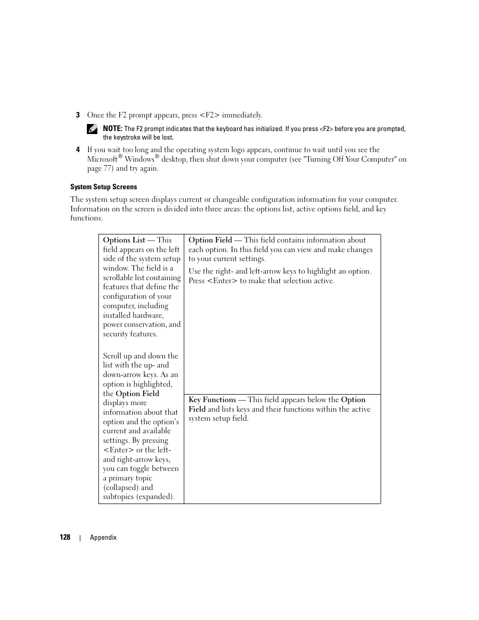 Dell XPS 410 (Mid 2007) User Manual | Page 128 / 172