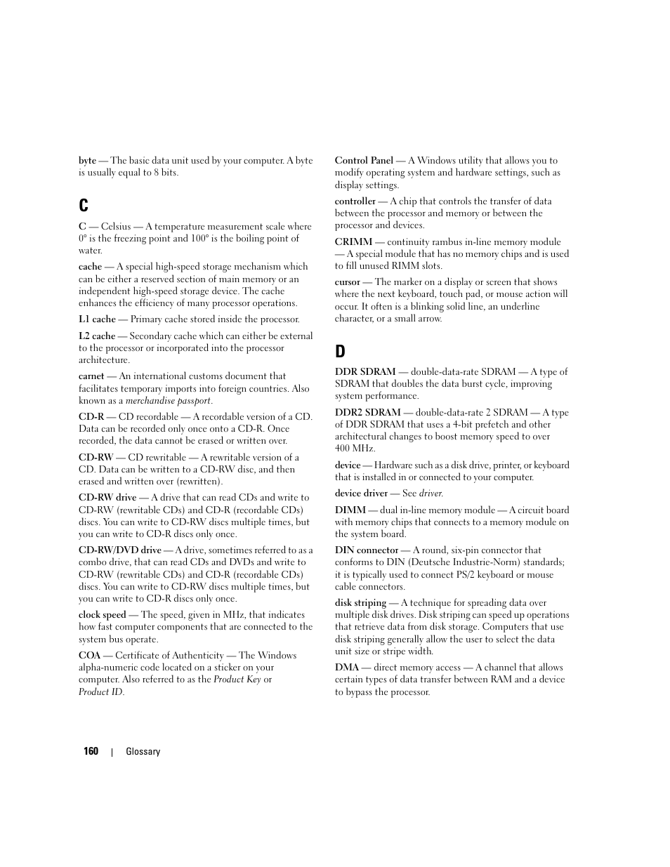 Dell XPS 410 (Mid 2007) User Manual | Page 160 / 172