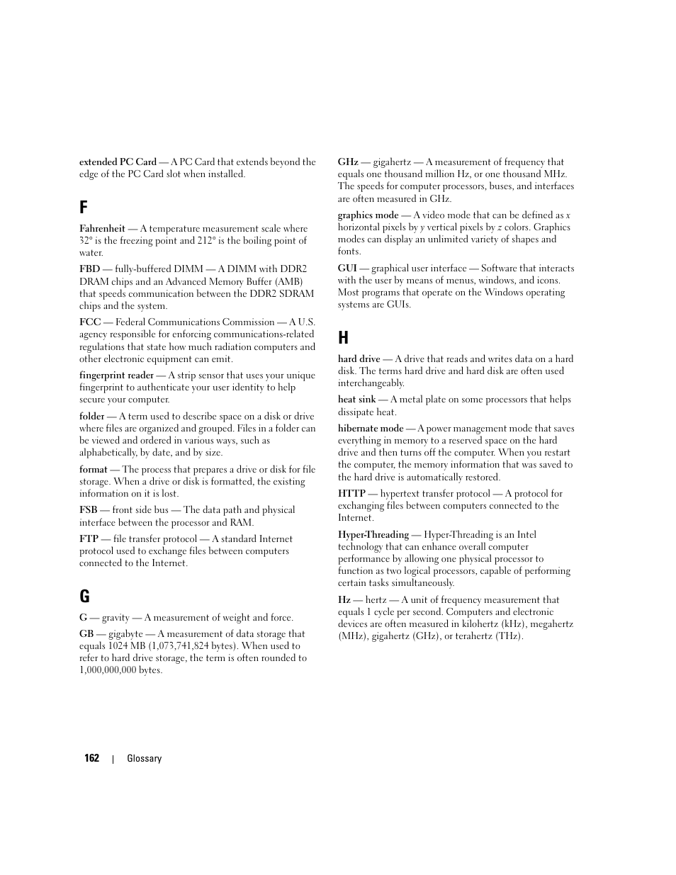 Dell XPS 410 (Mid 2007) User Manual | Page 162 / 172