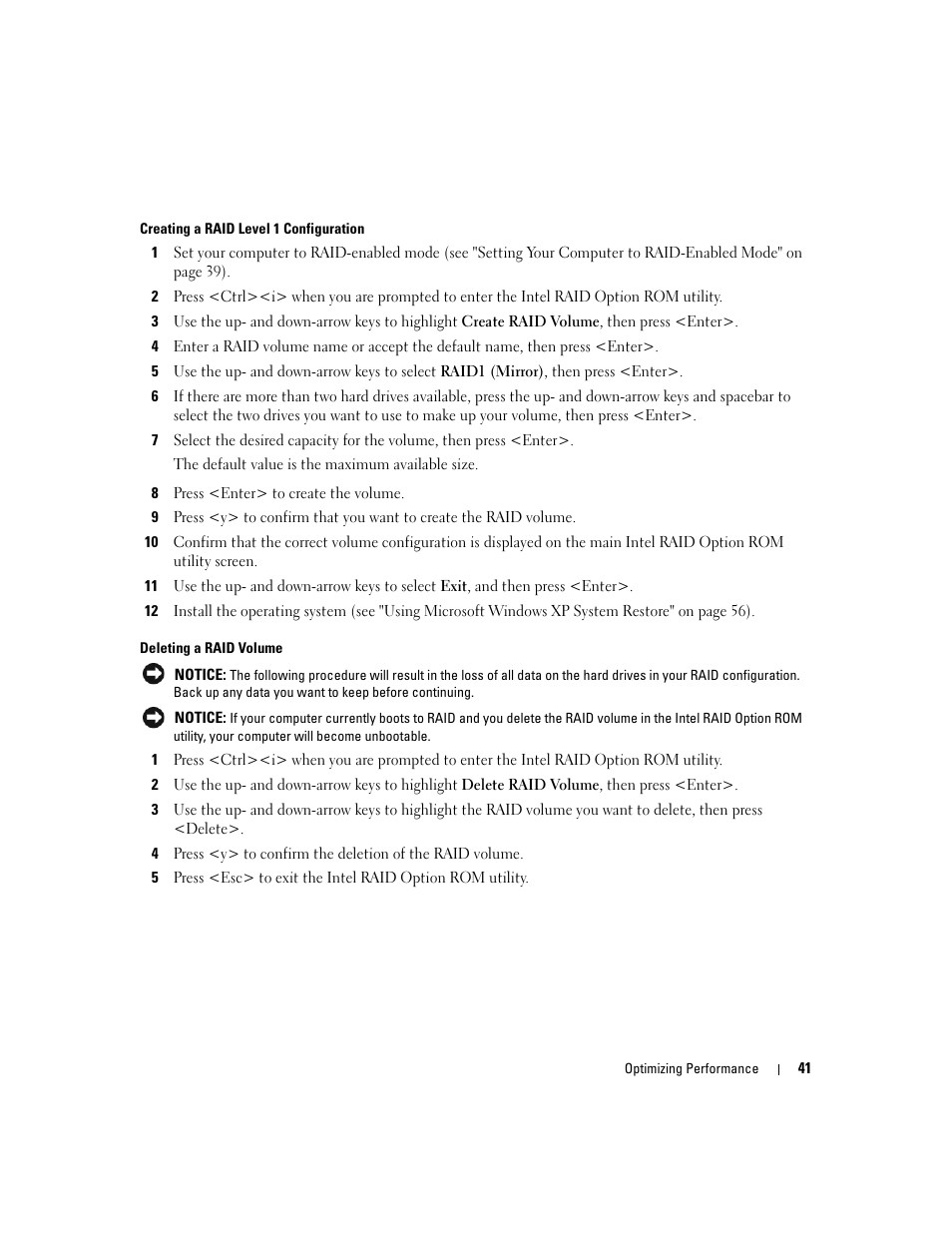 Dell XPS 410 (Mid 2007) User Manual | Page 41 / 172