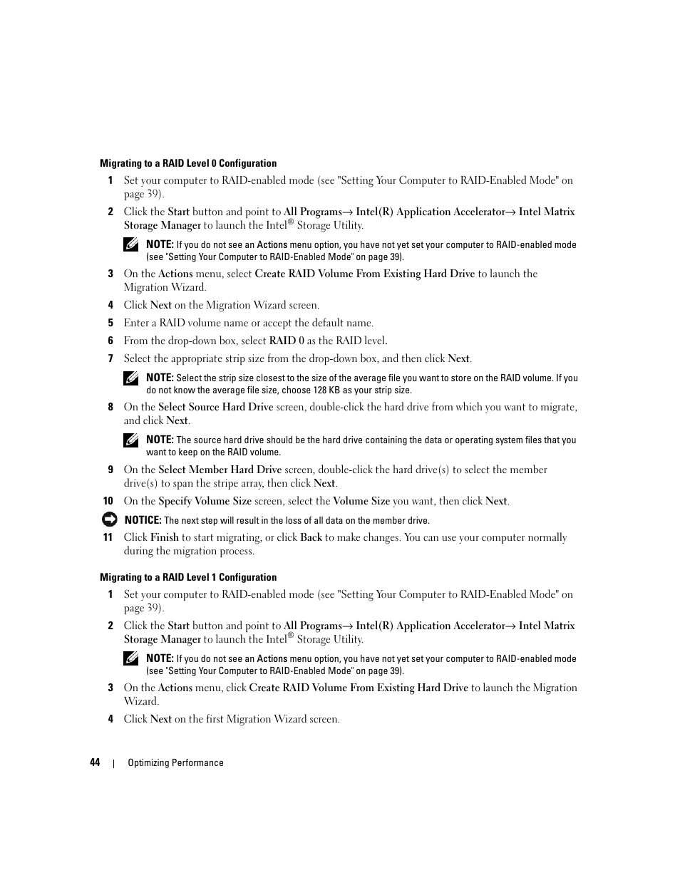 Dell XPS 410 (Mid 2007) User Manual | Page 44 / 172