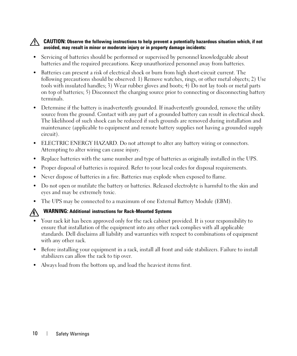 Dell UPS 5600R User Manual | Page 10 / 71