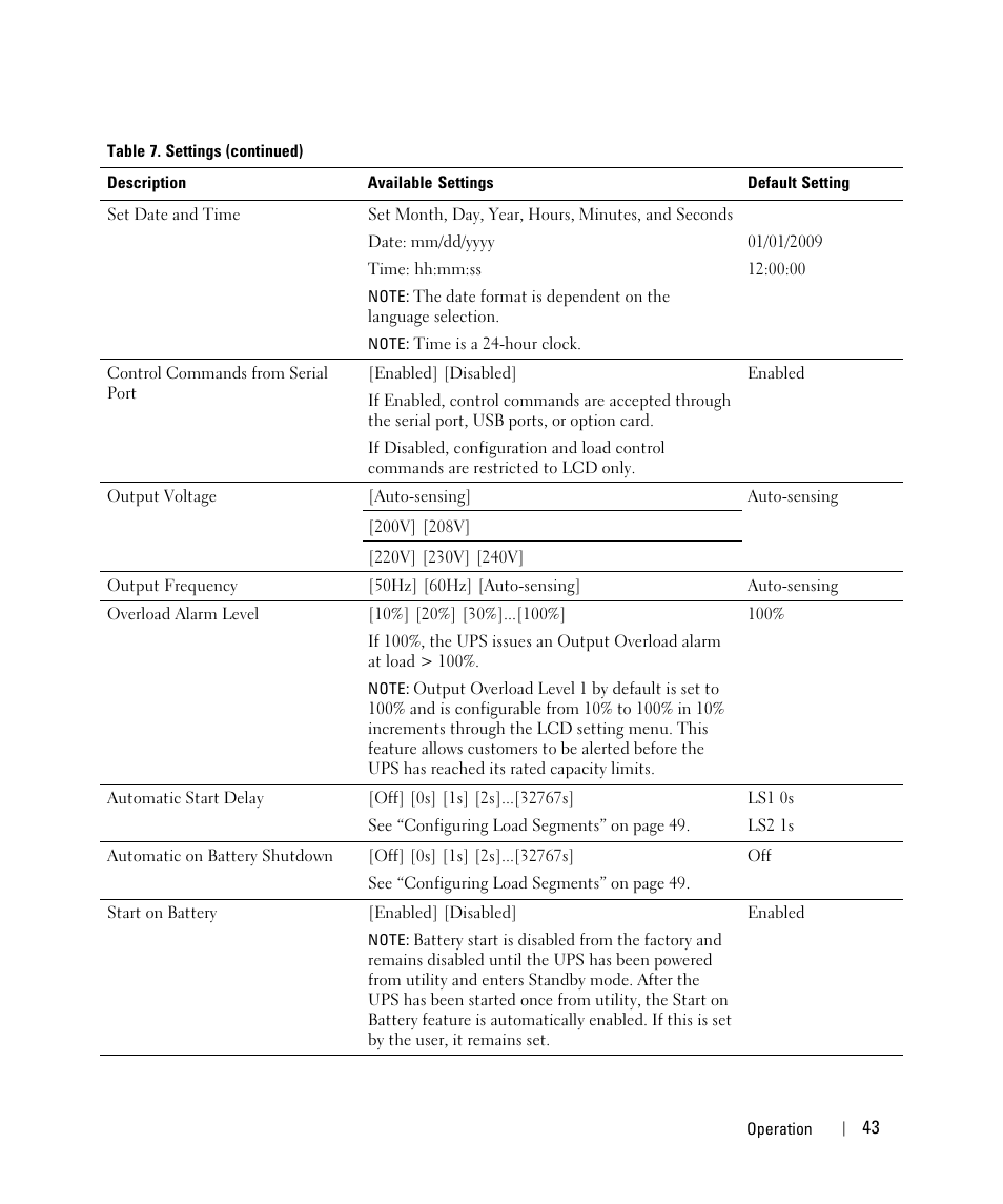 Dell UPS 5600R User Manual | Page 43 / 71