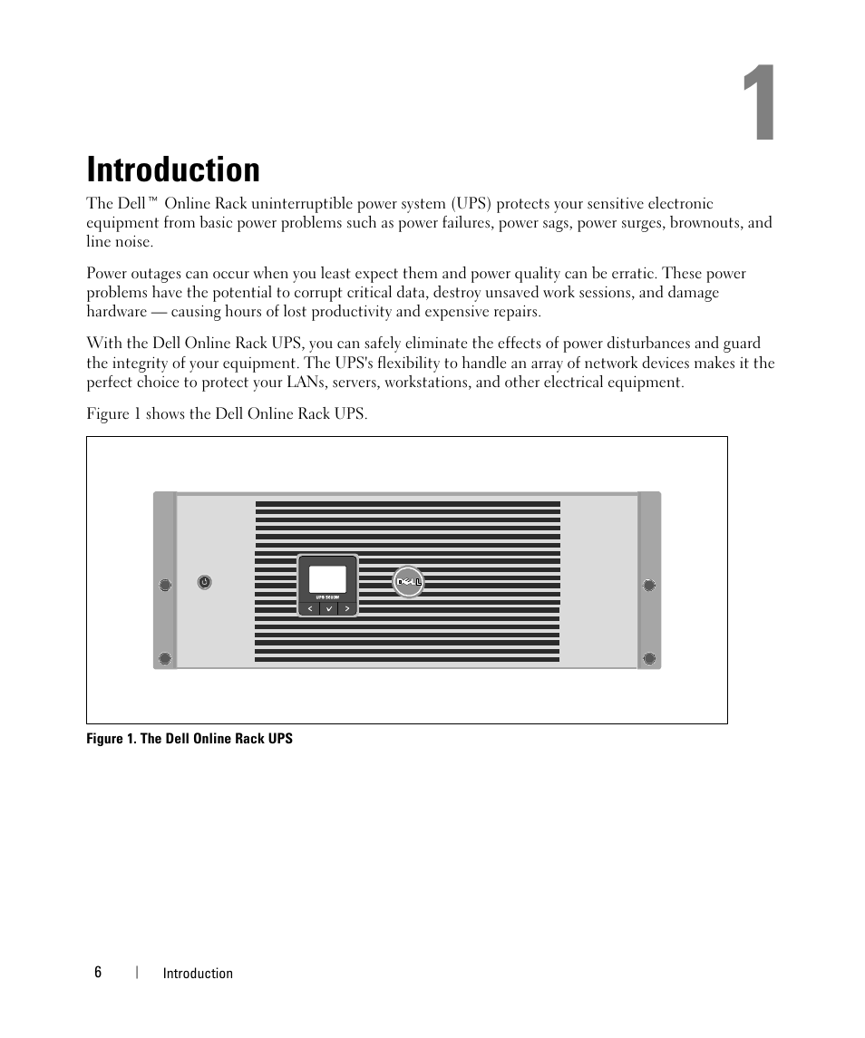 Introduction | Dell UPS 5600R User Manual | Page 6 / 71