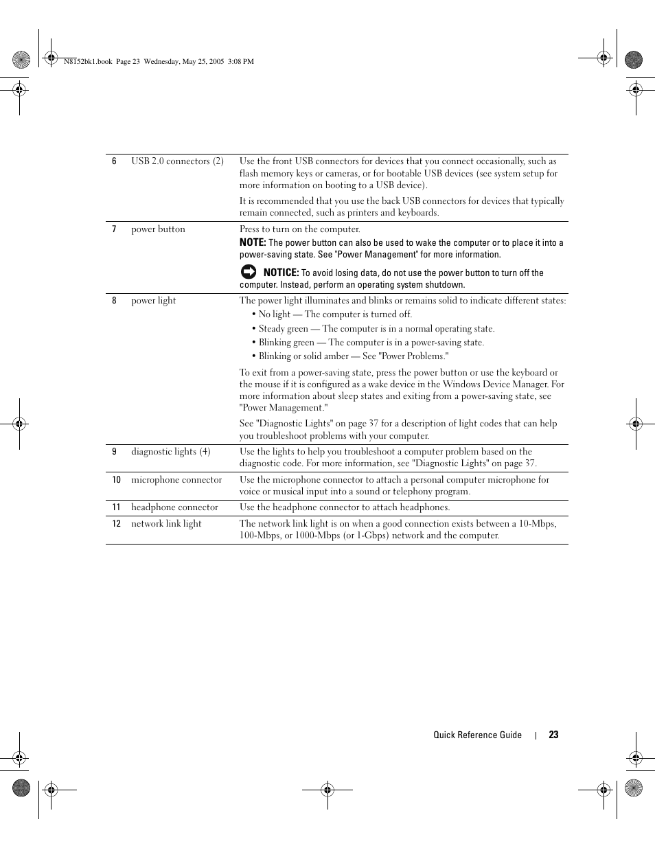 Dell Precision 380 User Manual | Page 23 / 46