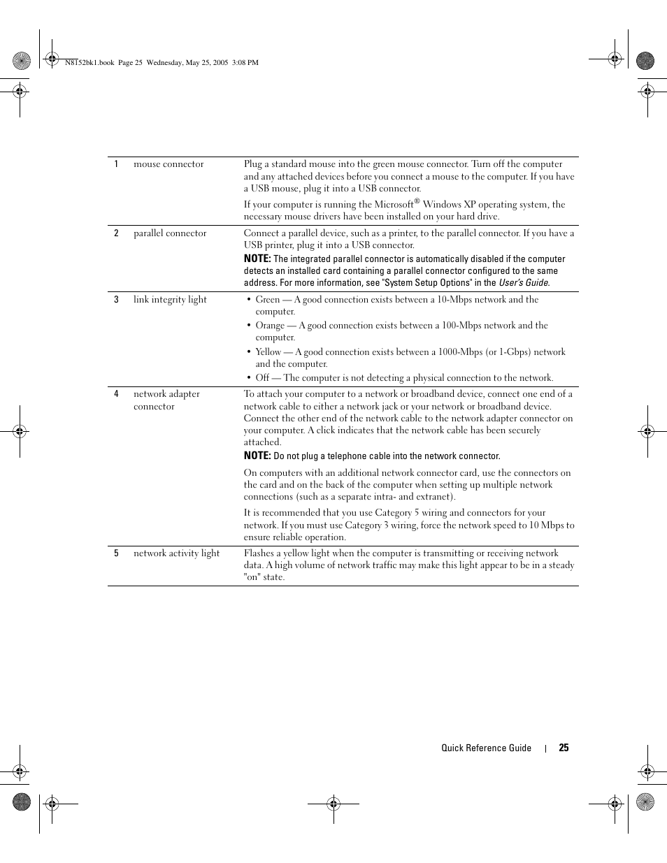 Dell Precision 380 User Manual | Page 25 / 46