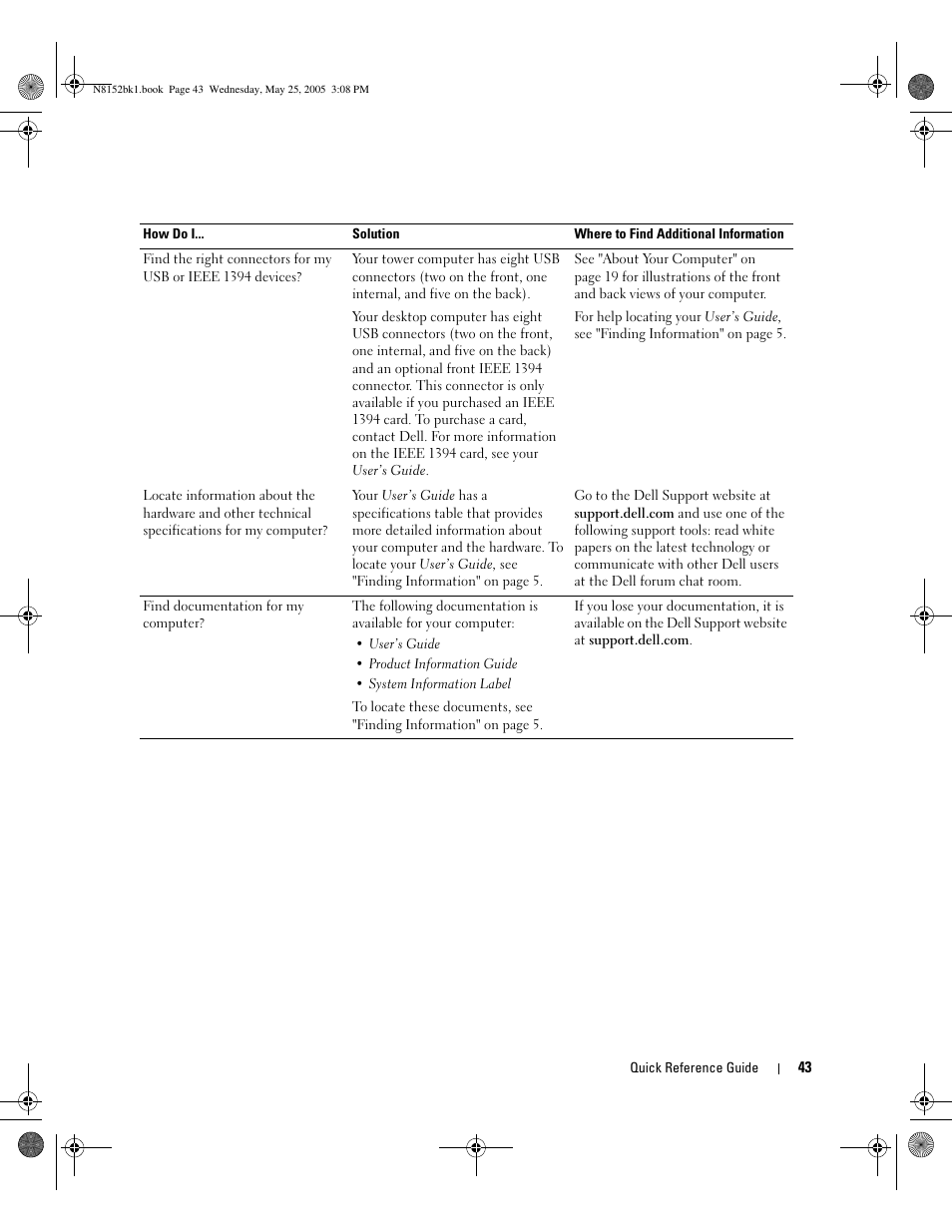 Dell Precision 380 User Manual | Page 43 / 46