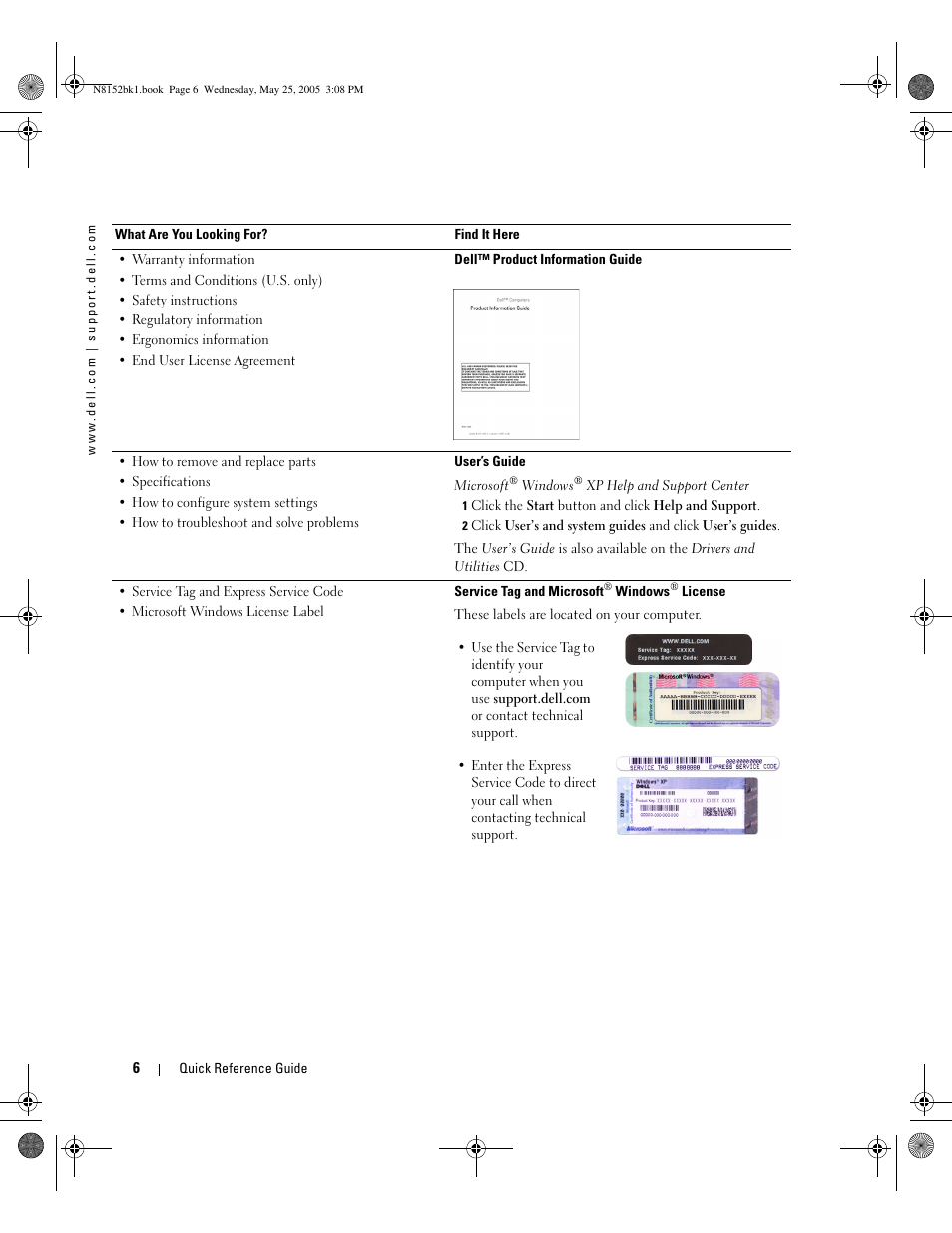 Dell Precision 380 User Manual | Page 6 / 46