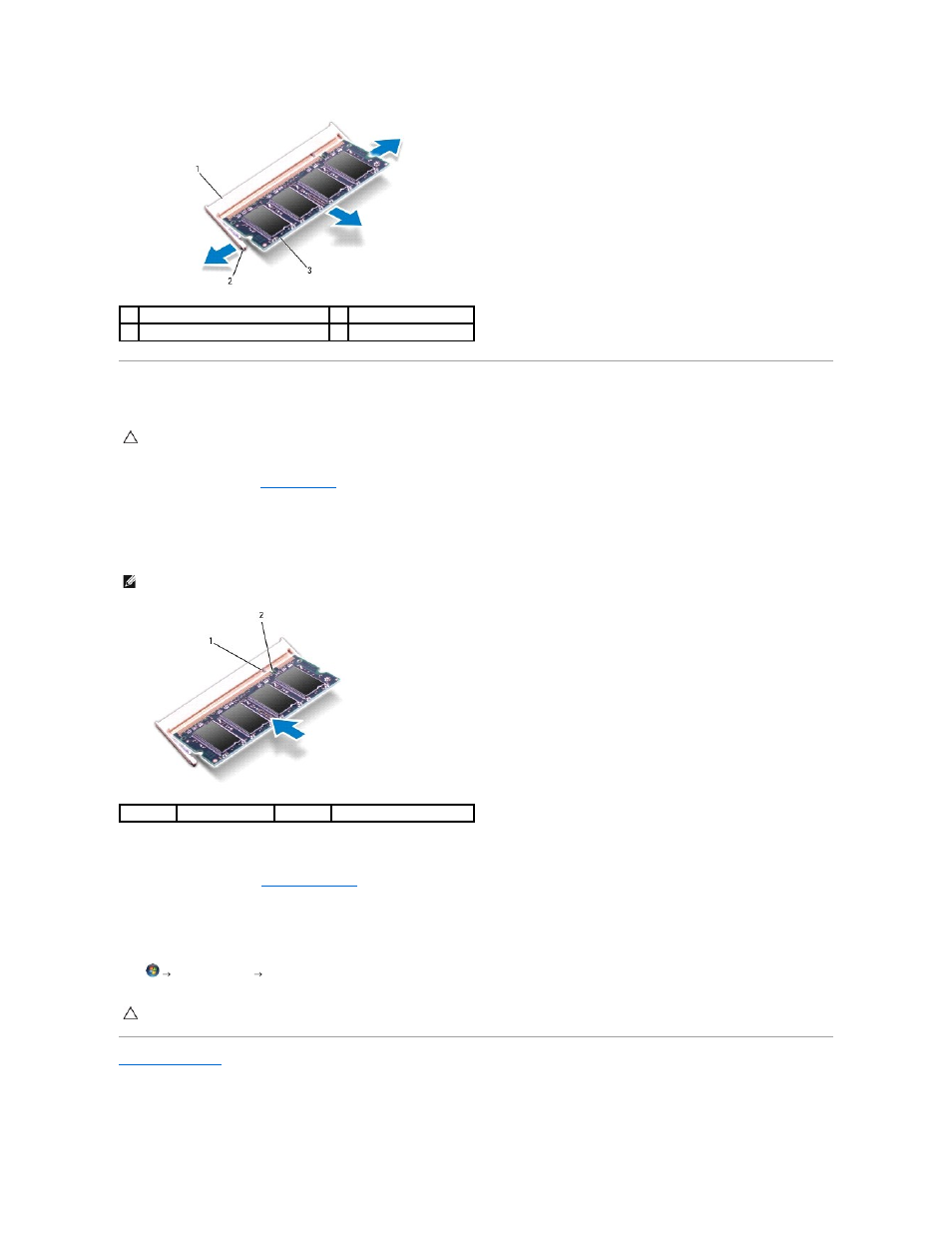 Replacing the memory module(s) | Dell Studio 1569 (Late 2009) User Manual | Page 29 / 47