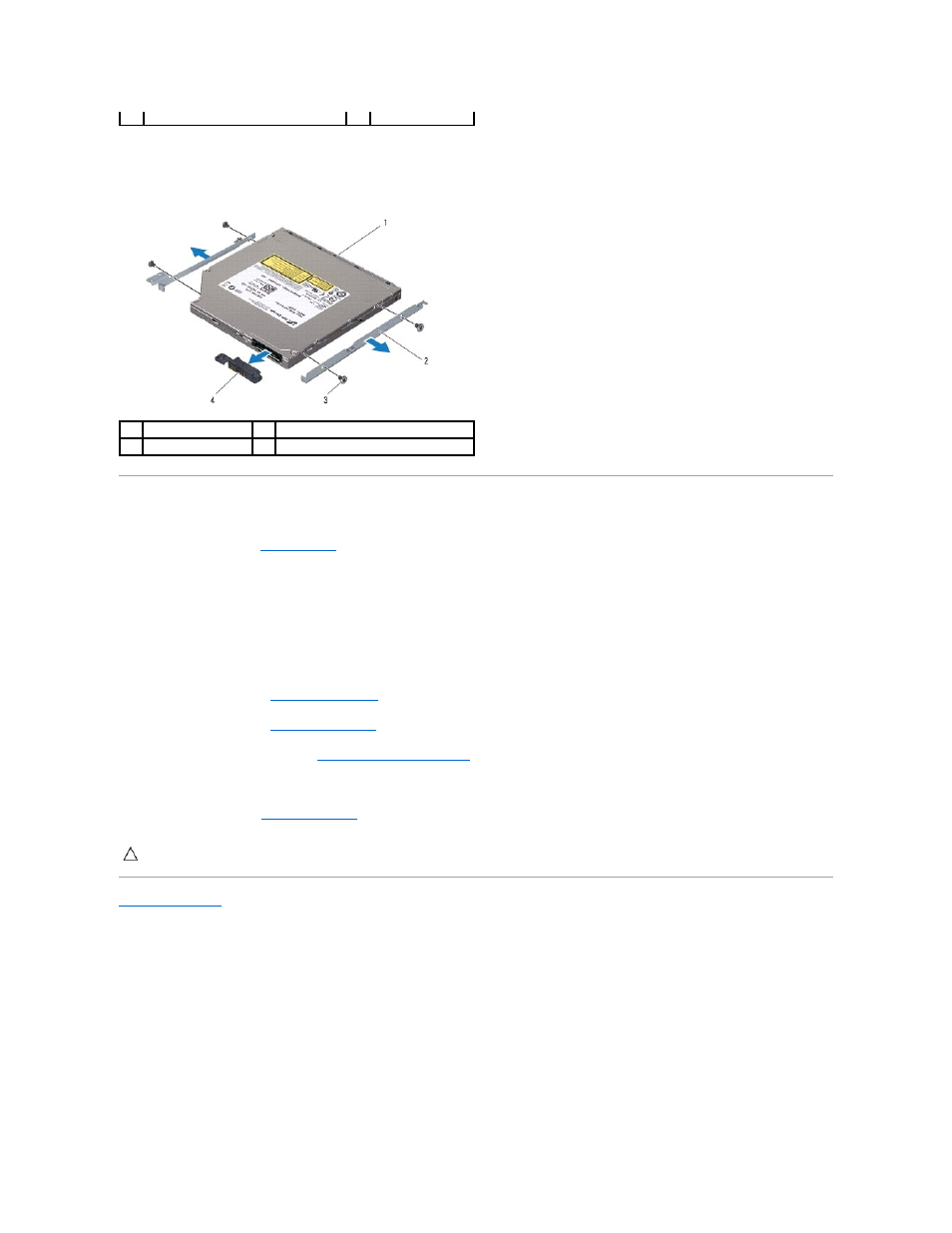 Replacing the optical drive | Dell Studio 1569 (Late 2009) User Manual | Page 34 / 47
