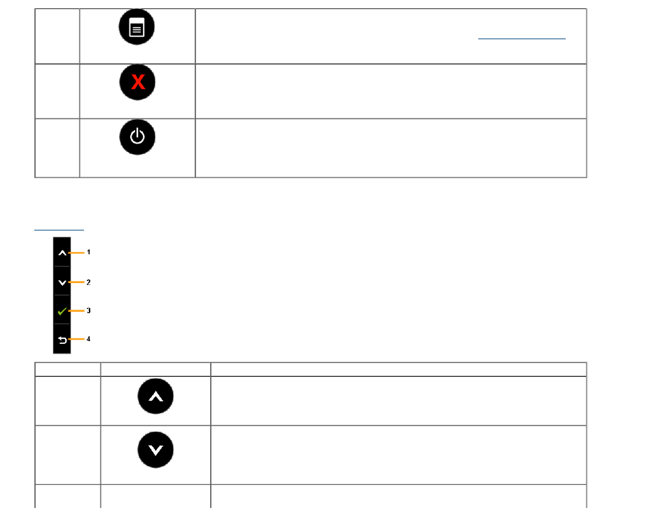 Front panel button | Dell U2713H Monitor User Manual | Page 37 / 71