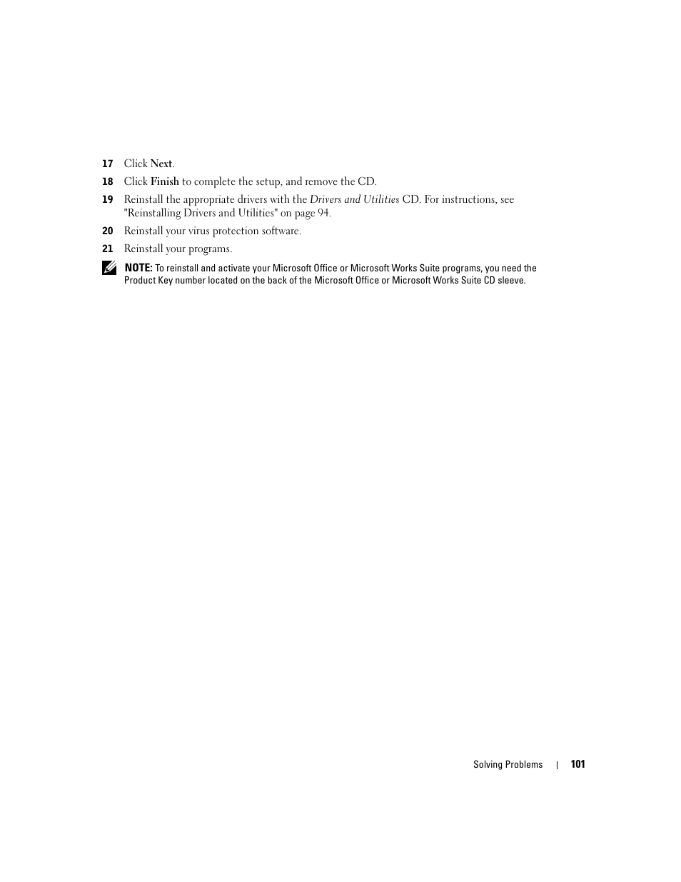 Dell Inspiron XPS User Manual | Page 101 / 186