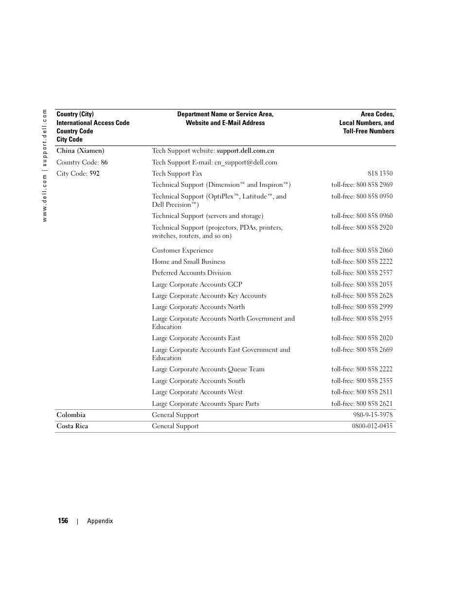 Dell Inspiron XPS User Manual | Page 156 / 186