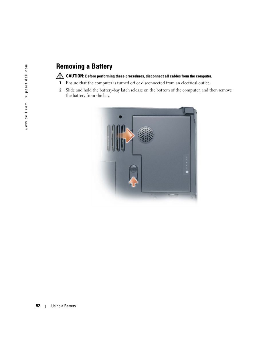 Removing a battery, See "removing a battery" on | Dell Inspiron XPS User Manual | Page 52 / 186