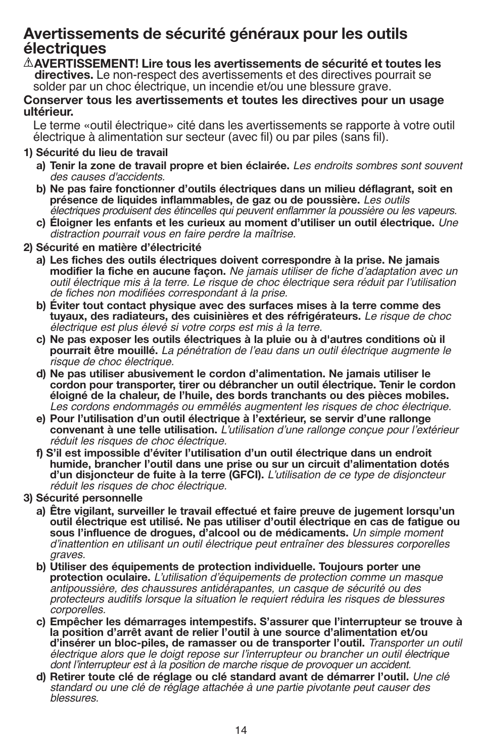 Black & Decker LDX112 User Manual | Page 14 / 40