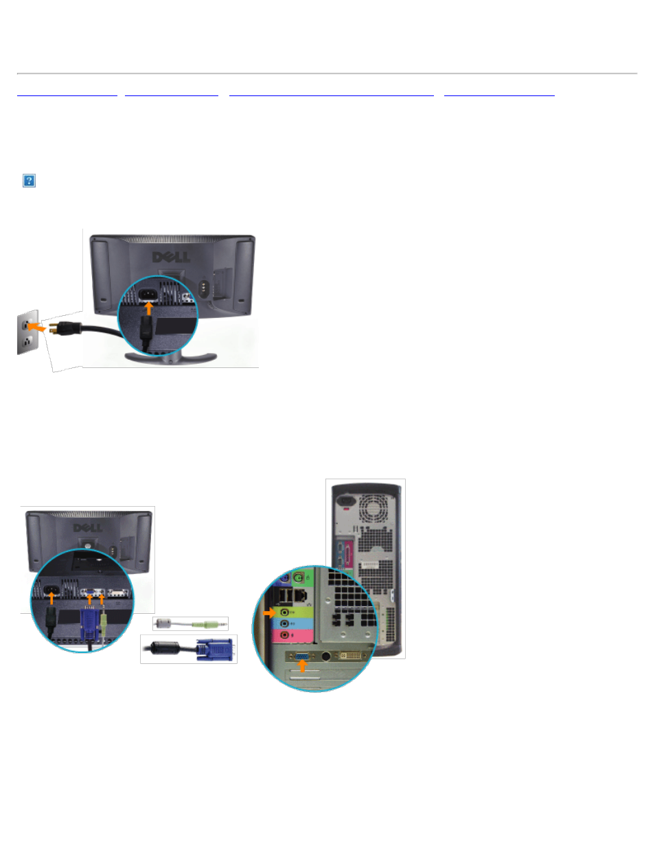 Connection to your lcd tv, Connecting your pc | Dell LCD TV W2300 User Manual | Page 40 / 63