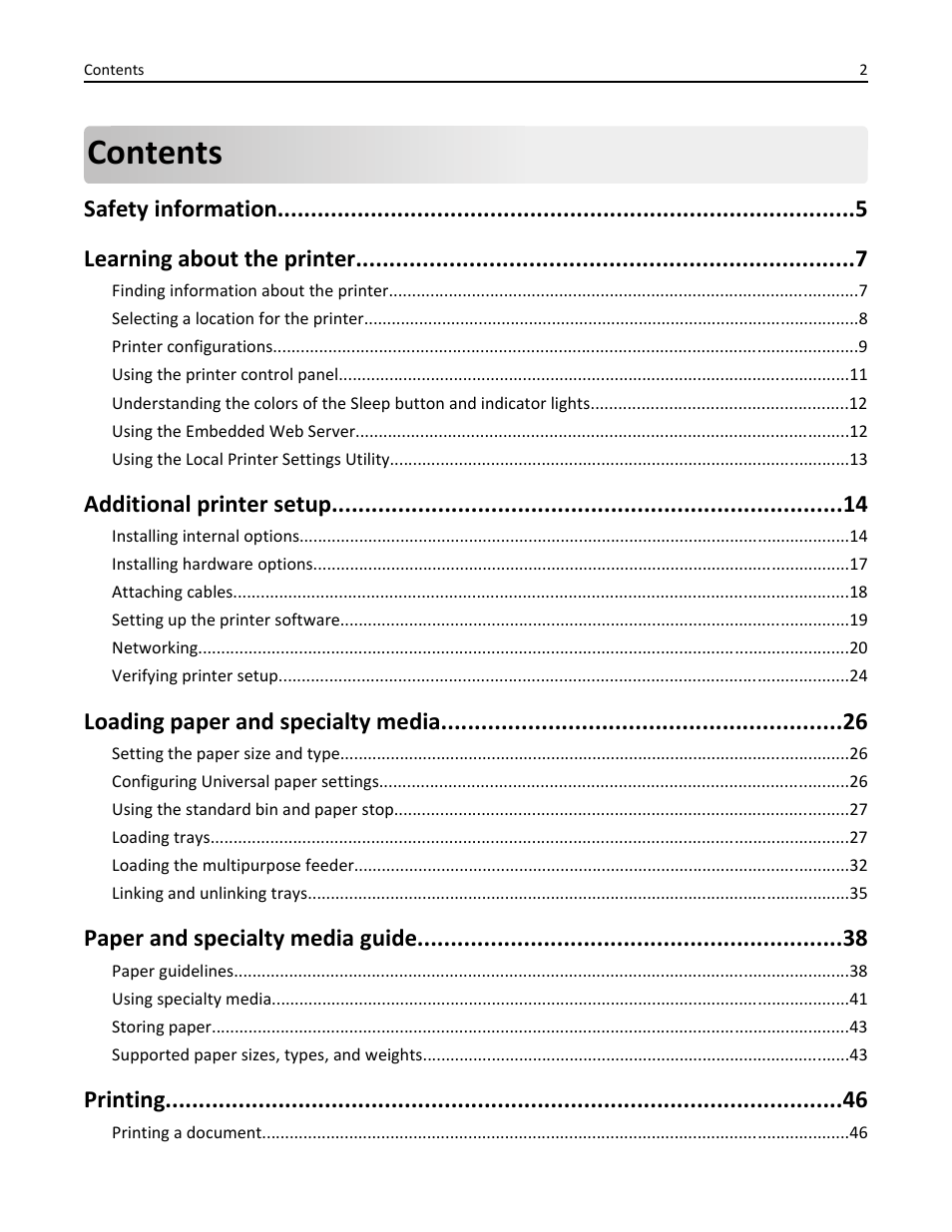 Dell B2360d Mono Laser Printer User Manual | Page 2 / 153