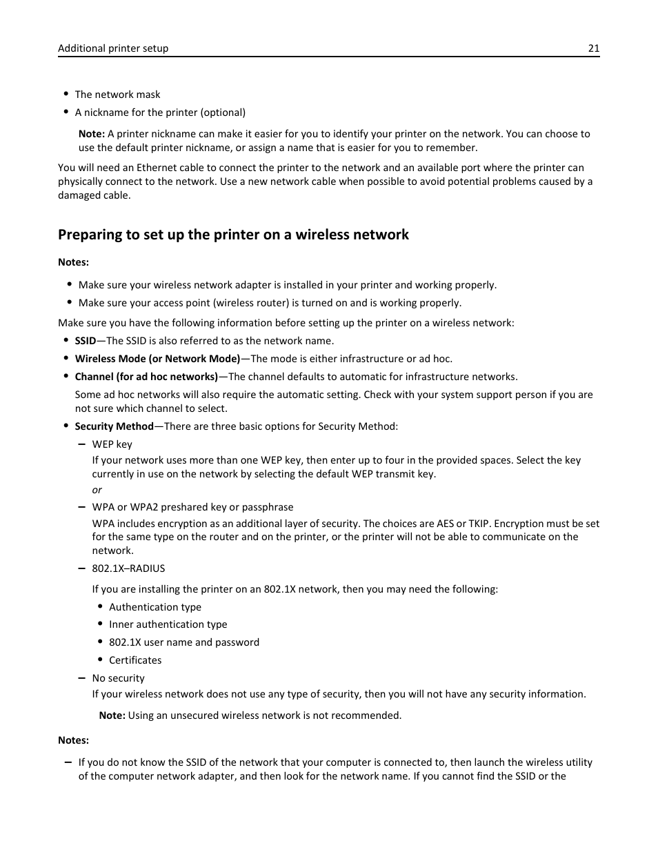 Dell B2360d Mono Laser Printer User Manual | Page 21 / 153