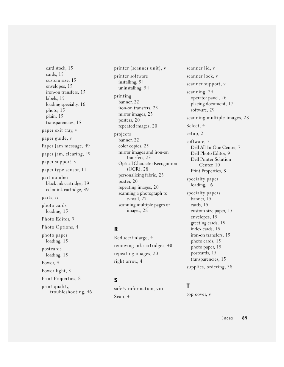 Dell A940 All In One Personal Printer User Manual | Page 101 / 102