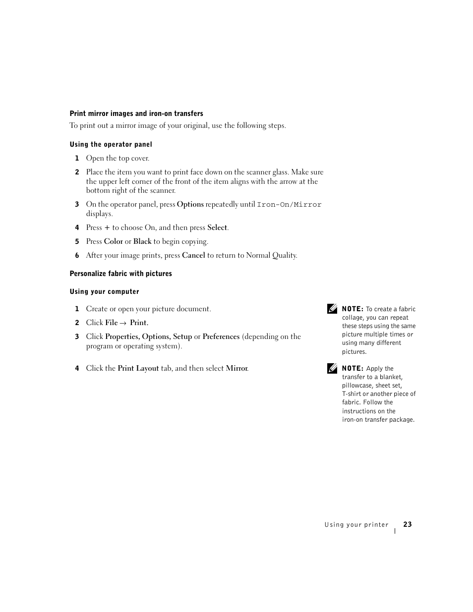 Dell A940 All In One Personal Printer User Manual | Page 35 / 102