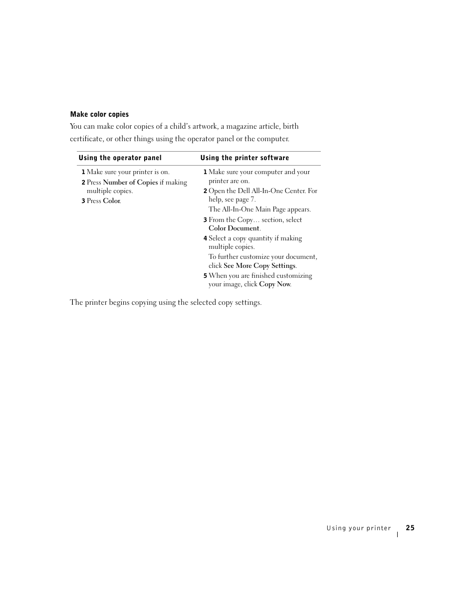 Dell A940 All In One Personal Printer User Manual | Page 37 / 102