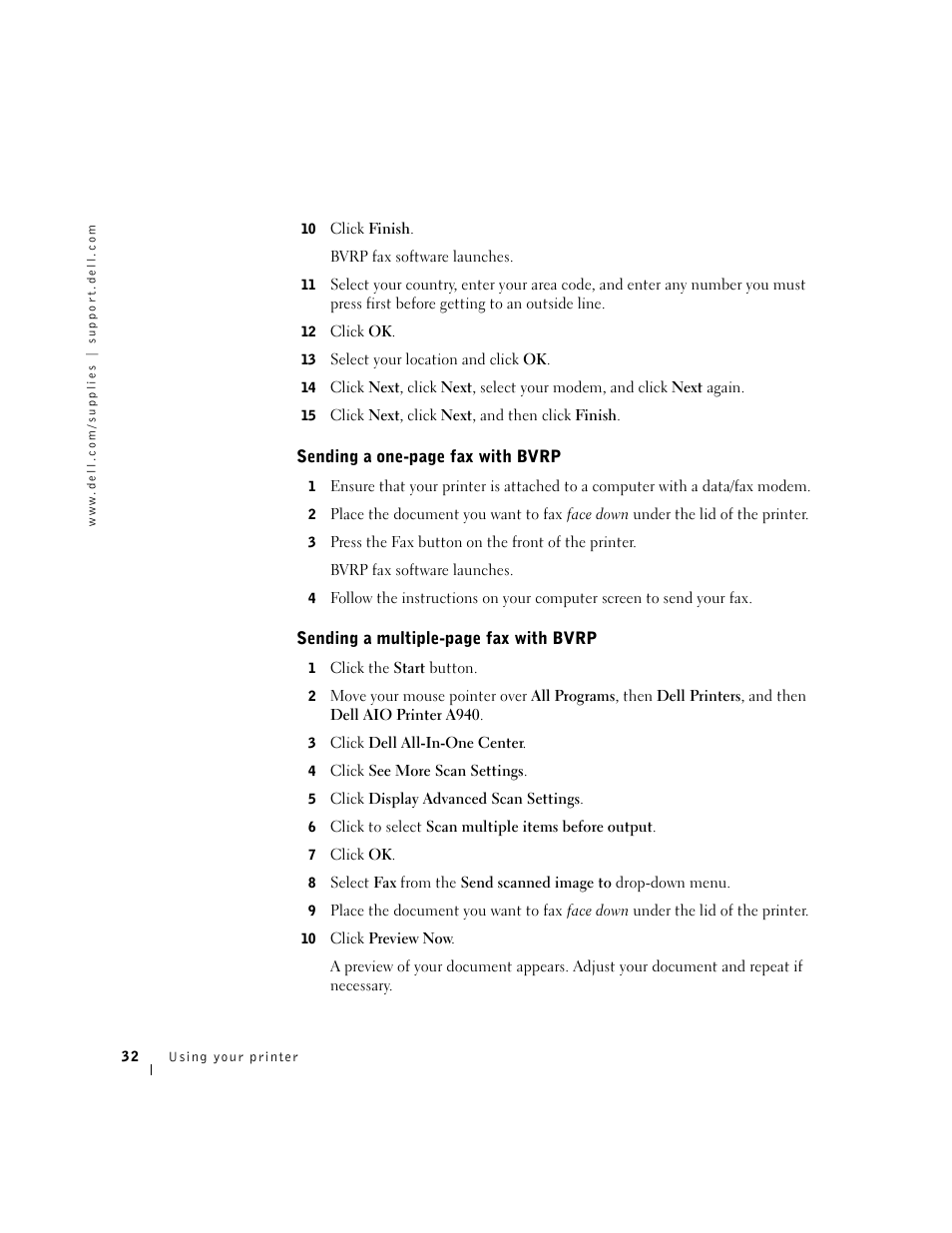 Dell A940 All In One Personal Printer User Manual | Page 44 / 102